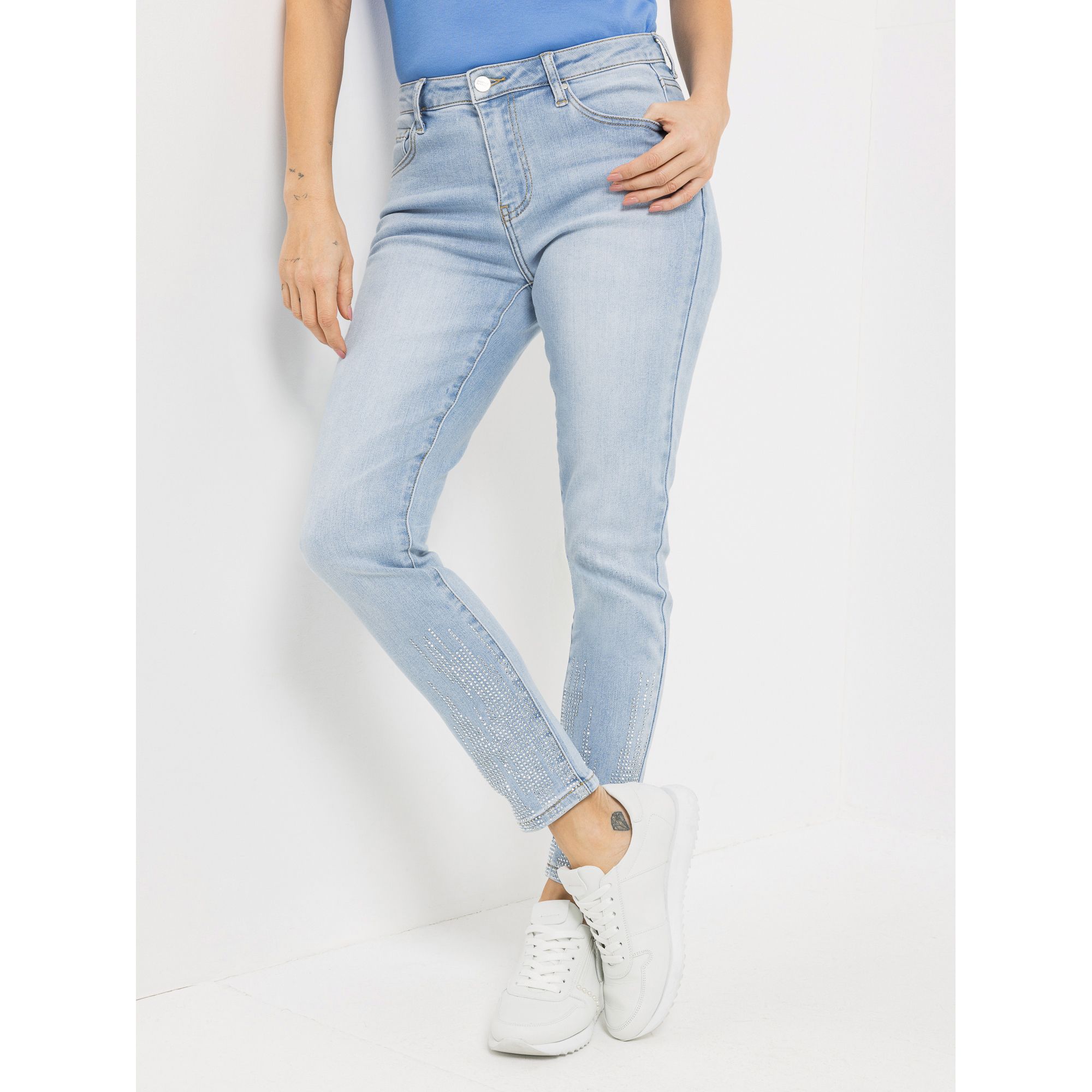 B-Ware STEFFEN SCHRAUT Jeanshose knöchellang Strass-Details