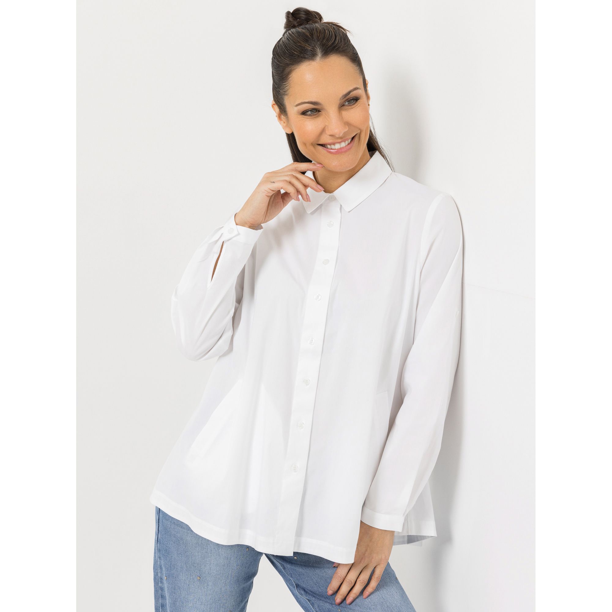 B-Ware STEFFEN SCHRAUT Bluse Firenze Taschen Ärmelriegel