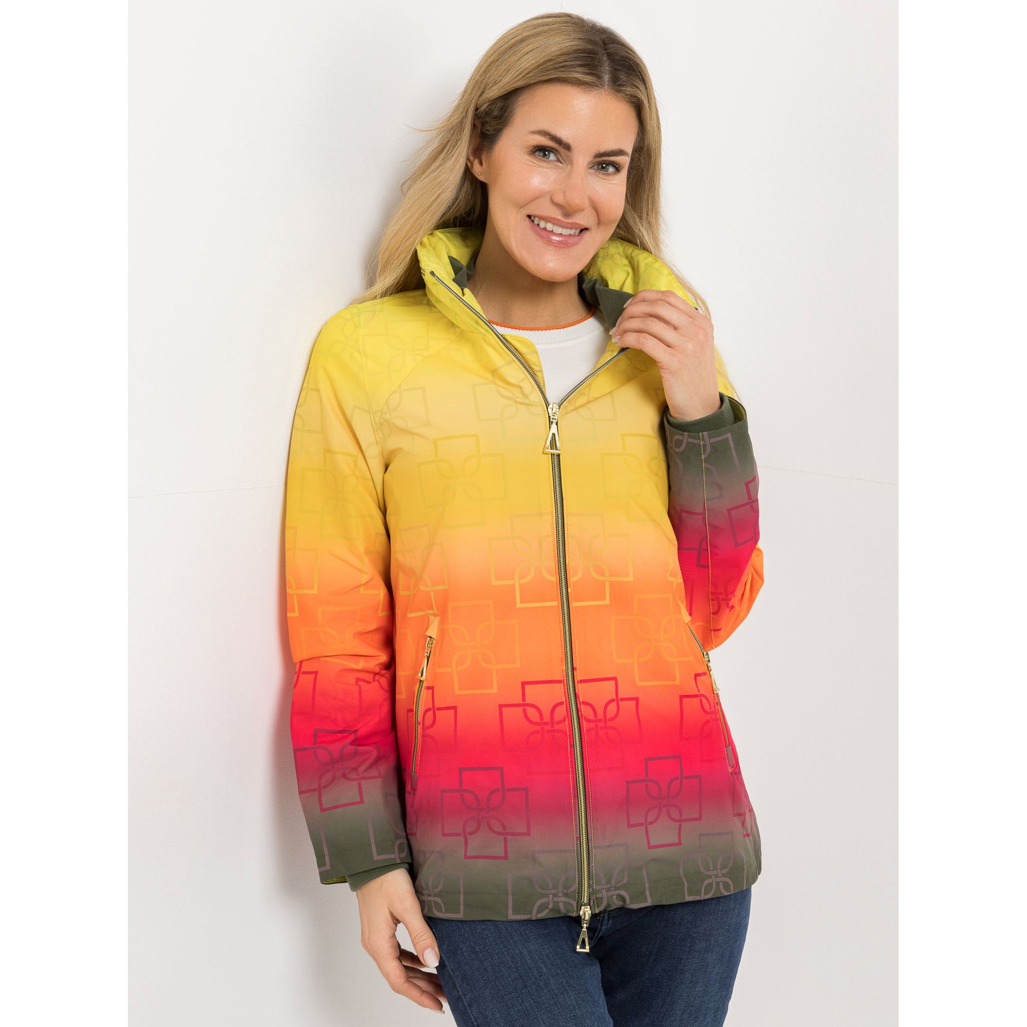 B-Ware DAWID by Dawid Tomaszewski Outdoorjacke, Kapuze Strickbündchen