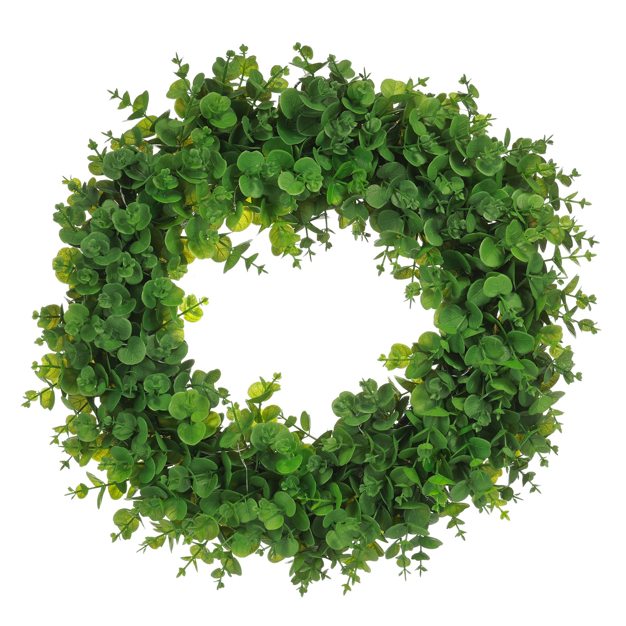 B-Ware LUMIDA Flora künstl. Deko-Kranz Eukalyptus-Optik 6h-Timerfunktion