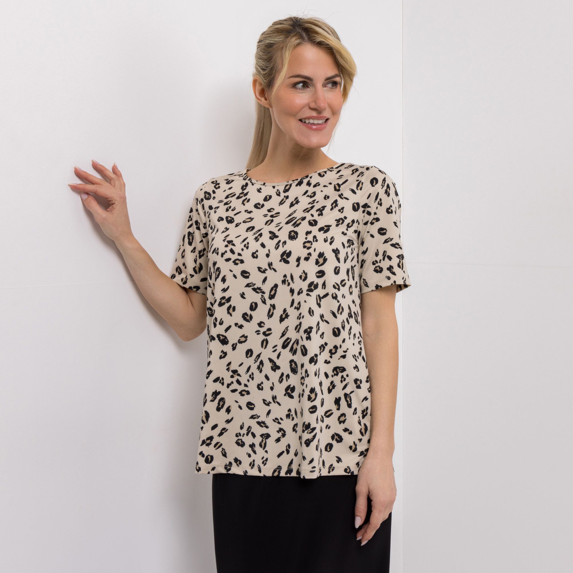 B-Ware KIM & CO. Shirt, 1/2-Arm Brazil Knit Jersey Rundhalsausschnitt