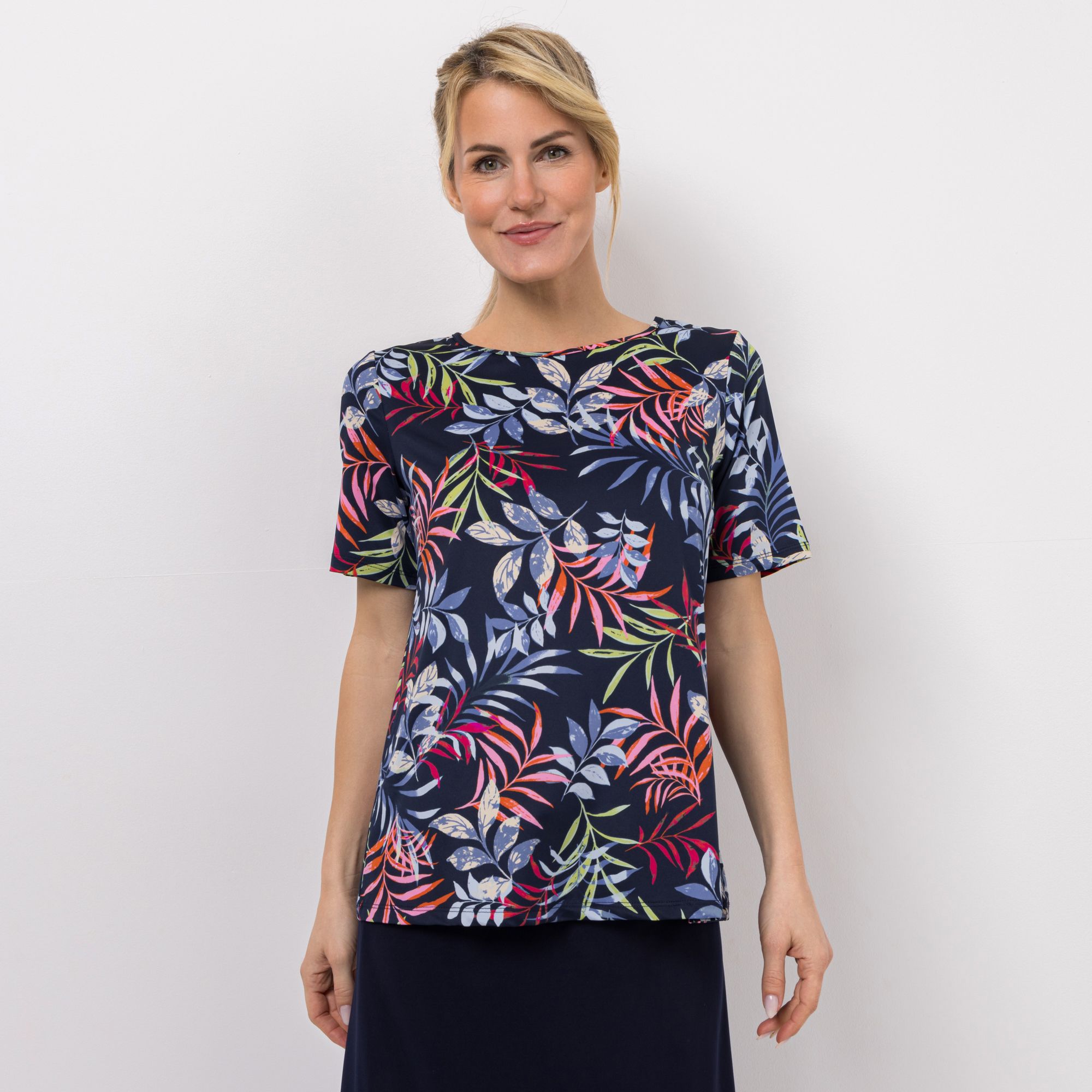 B-Ware KIM & CO. Shirt, 1/2-Arm Brazil Knit Jersey Rundhalsausschnitt
