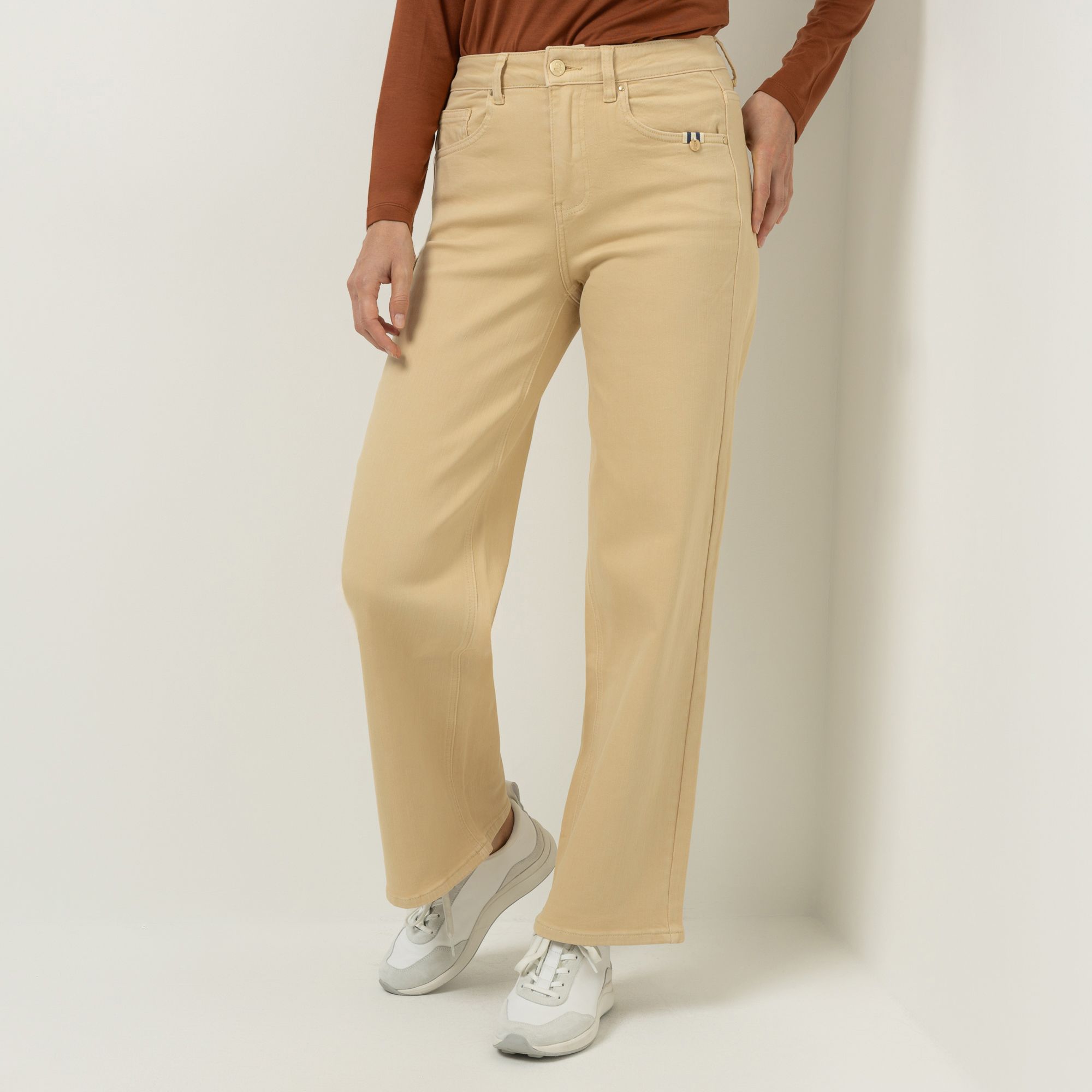 B-Ware STRANDFEIN Jeans 5-Pocket-Style Logodetails
