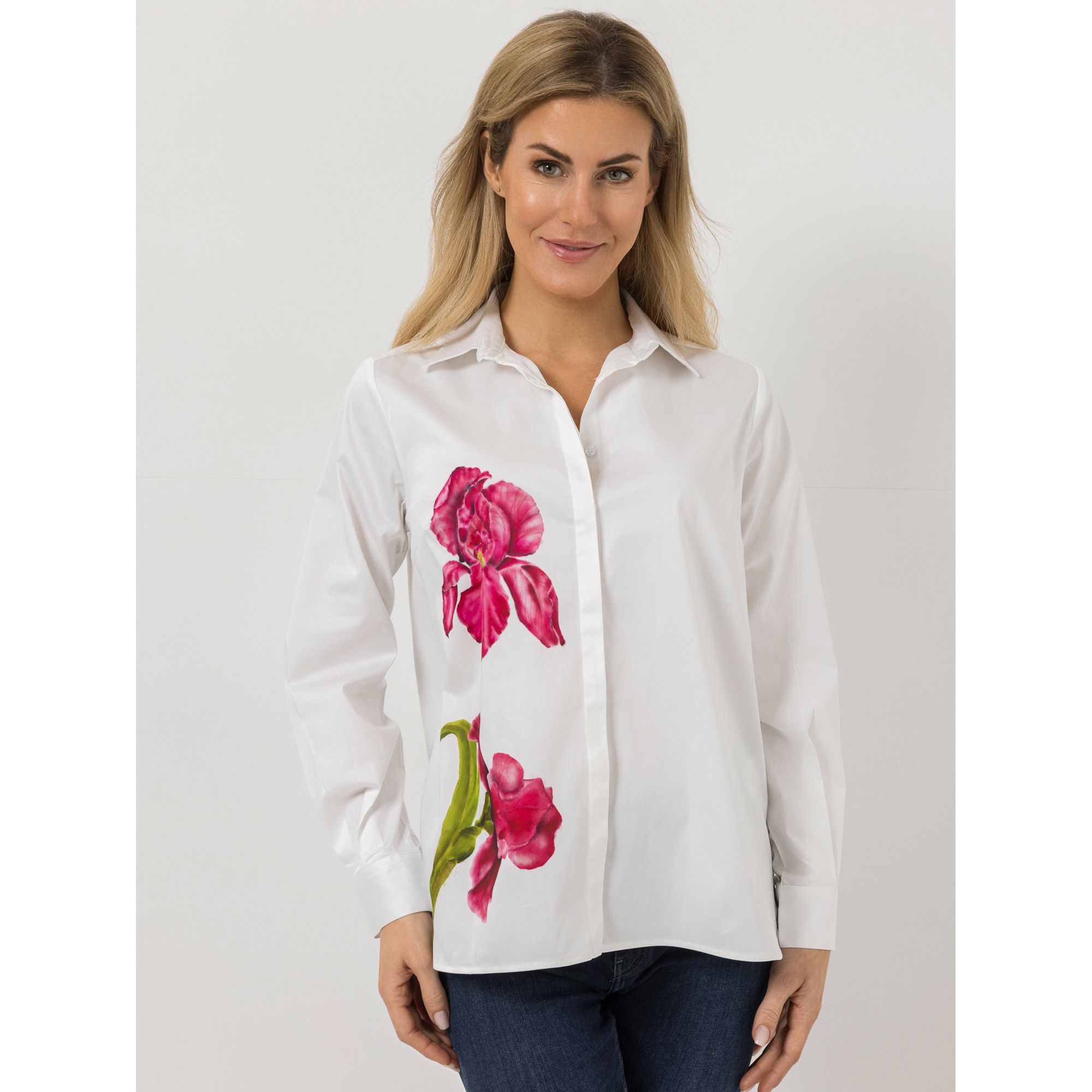 B-Ware DAWID by Dawid Tomaszewski Bluse, Langarm platzierter Print