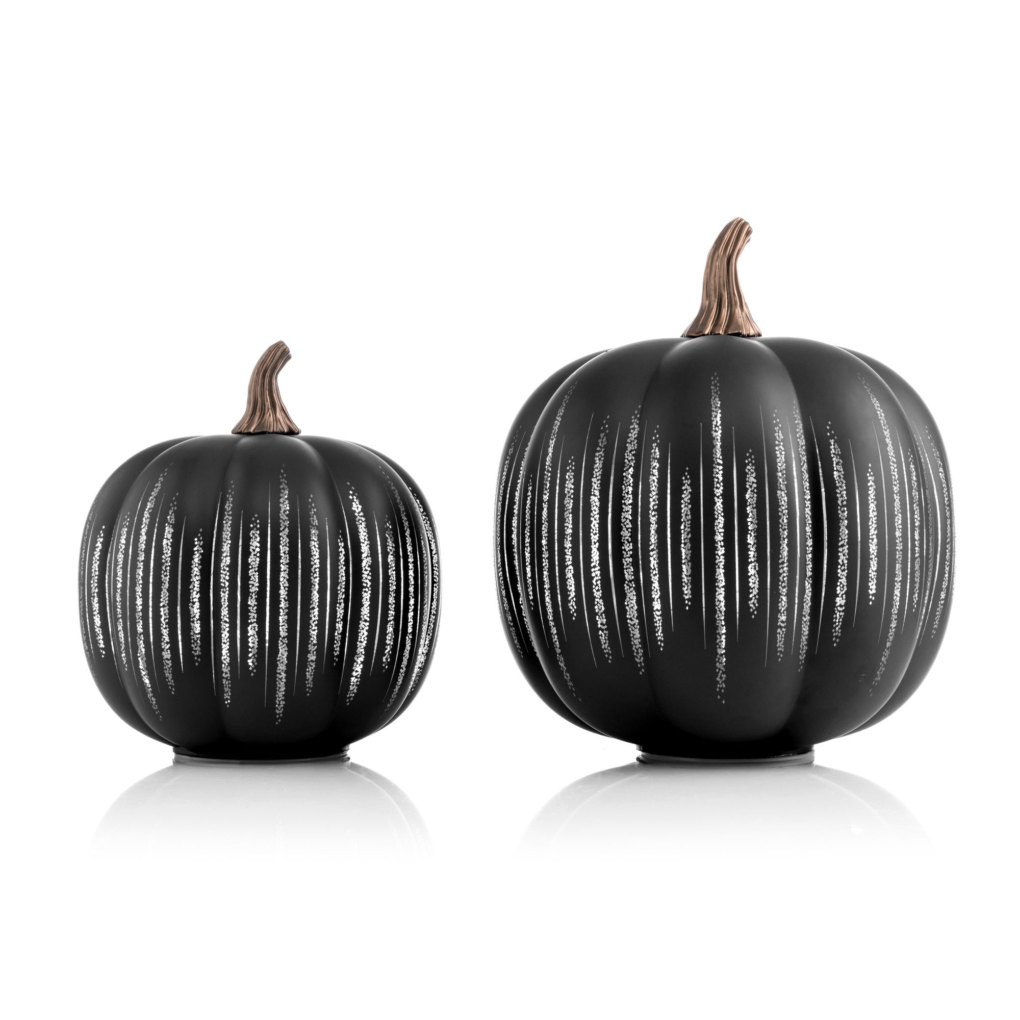 B-Ware LUMIDA Casa 2 LED-Glaskürbisse Laser-Cut-Design integr. Lichterkette