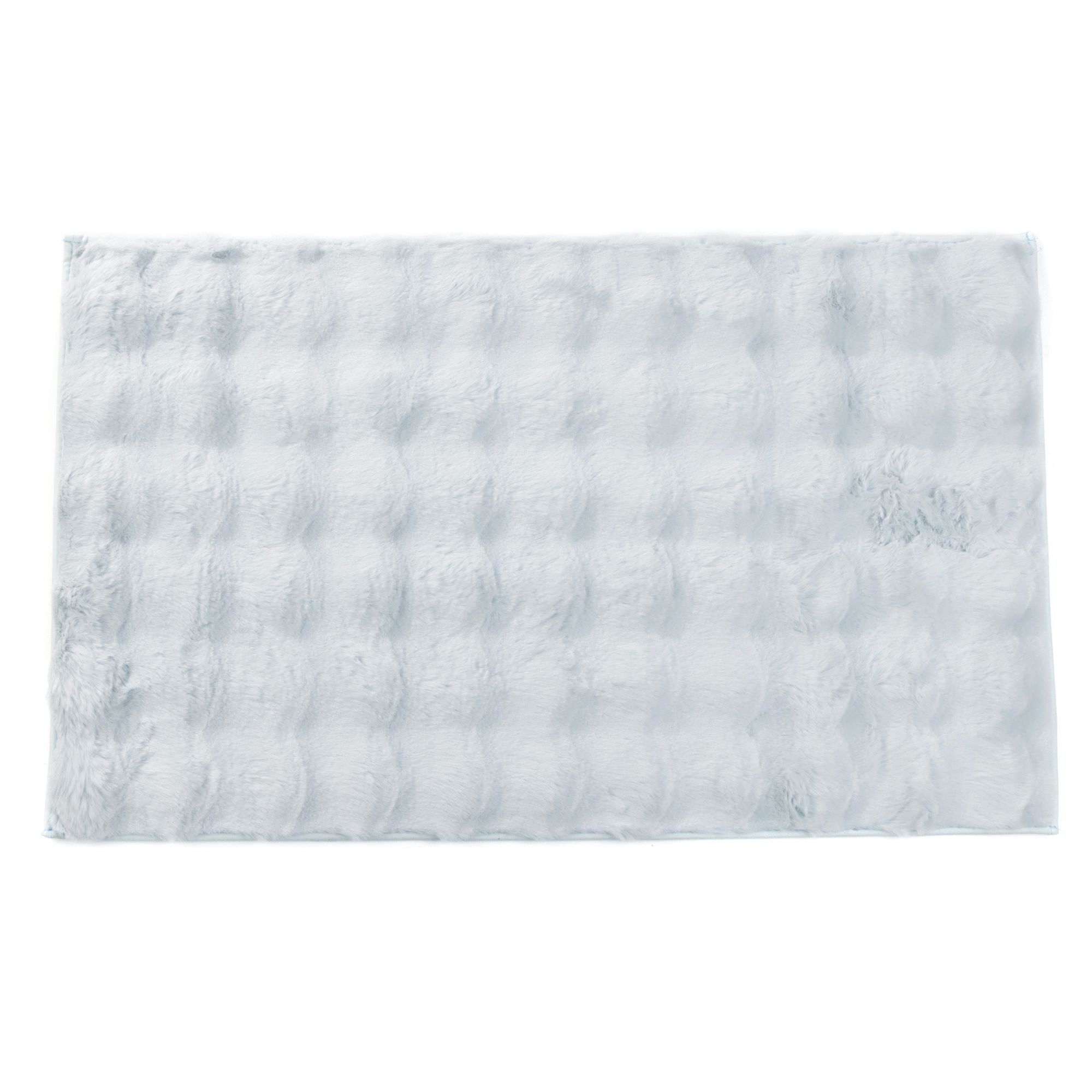 B-Ware MONT CHALET Badteppich WOLKE 3D-Optik uni Mikrofaser, waschbar