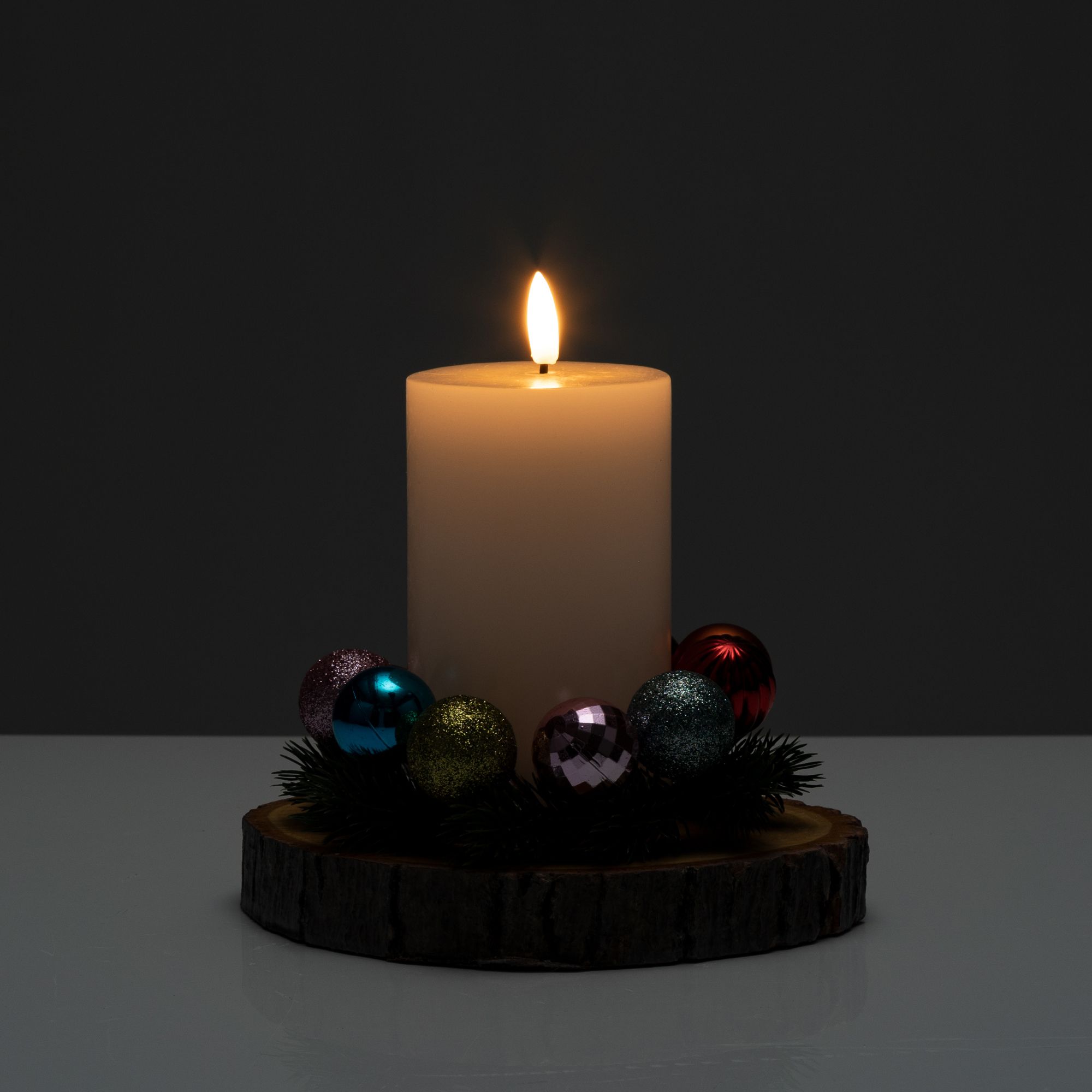 B-Ware ELAMBIA LED-Kerze Flamme Luma, Timer Inkl. Weihnachtsdeko - QVC.de