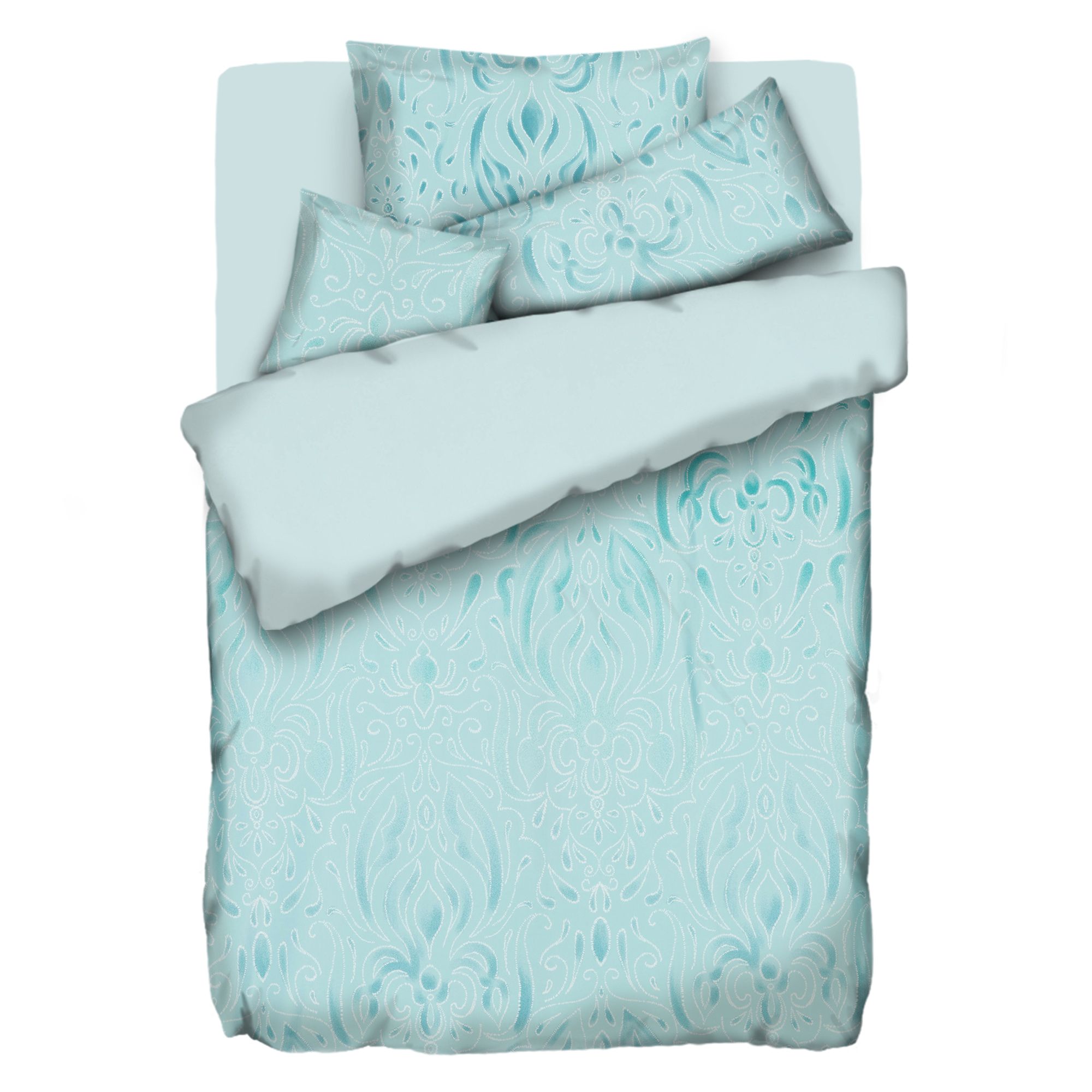 B-Ware JERYMOOD Wendebettwäsche Ornamente Einzelbett, 5tlg.