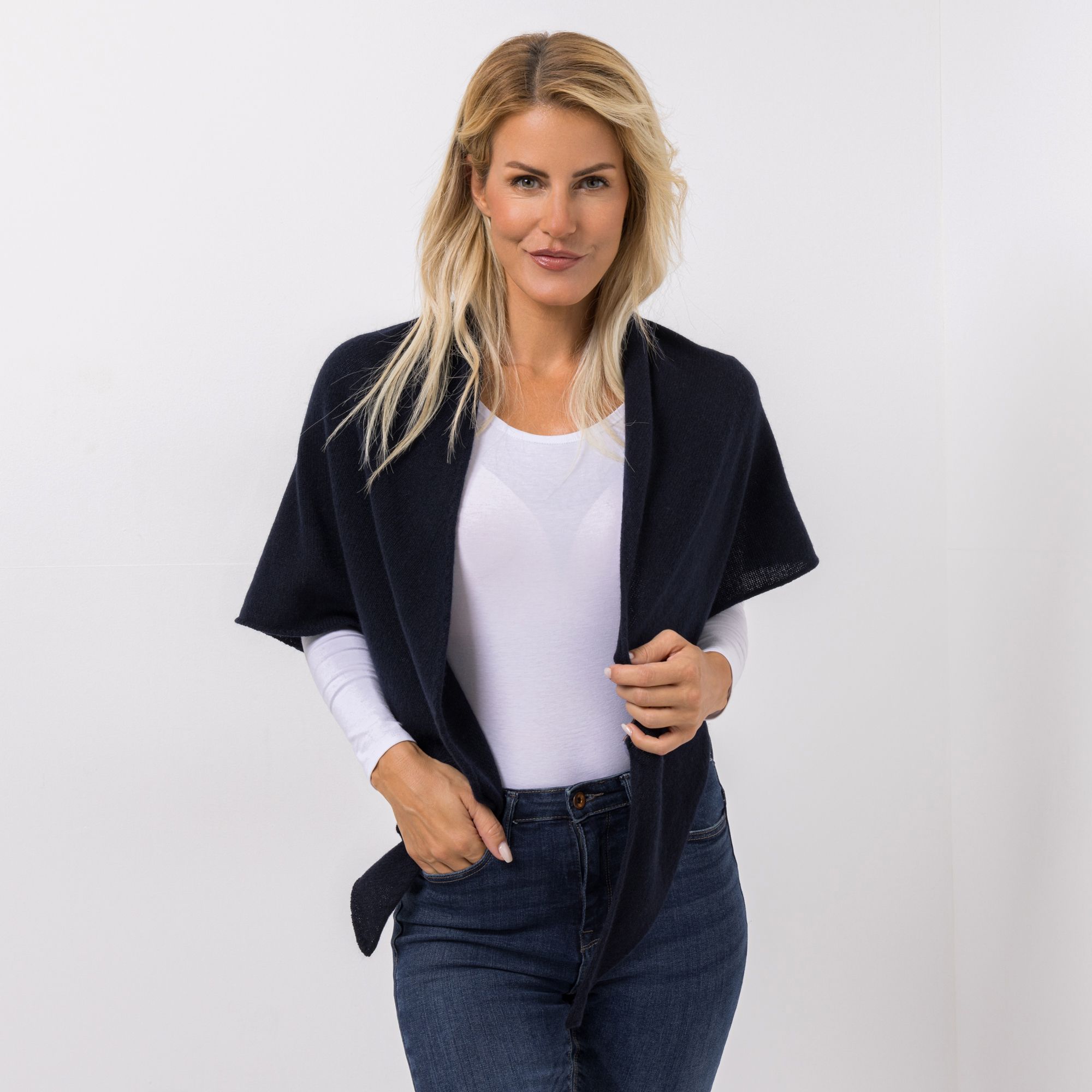 B-Ware VIA MILANO Dreieckstuch 80x180cm 100% Kaschmir