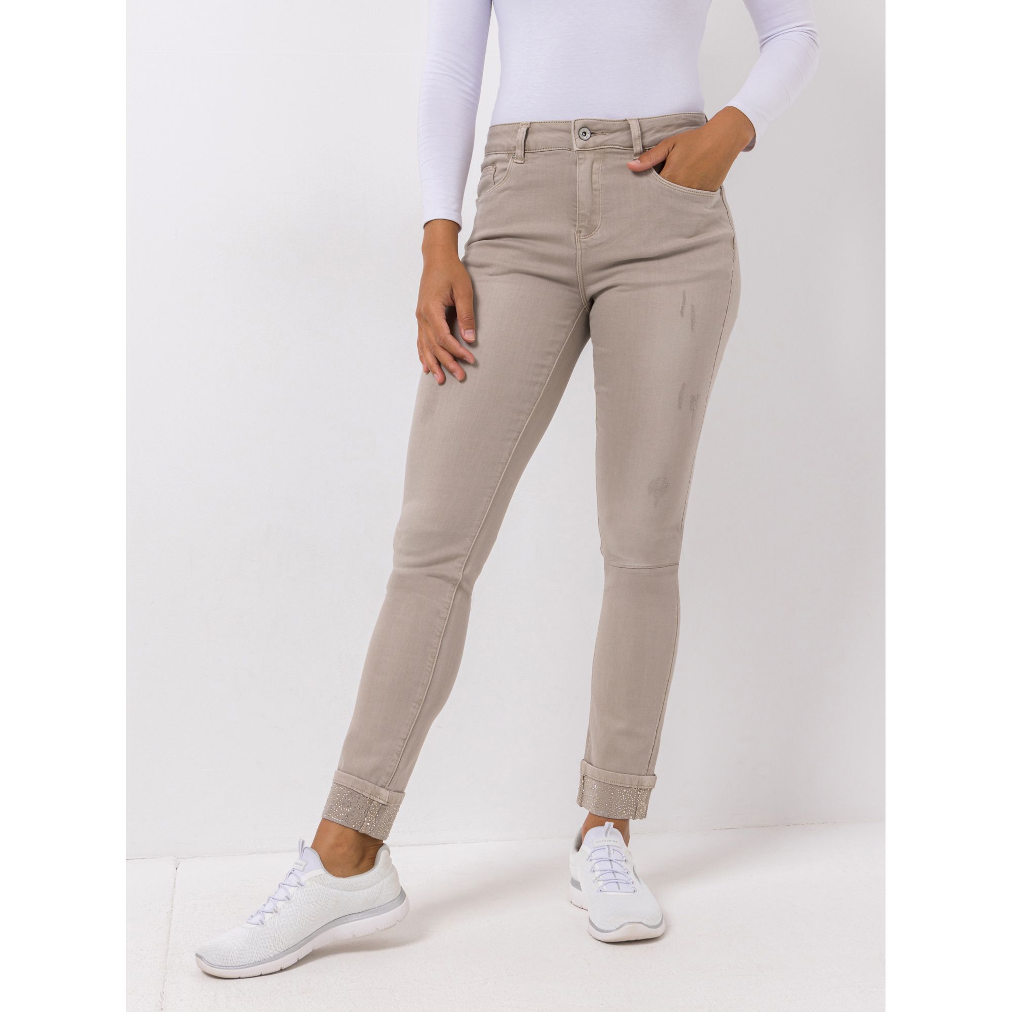 B-Ware DINE 'N' DANCE Hose Salsa 5-Pocket Style Strassapplikation