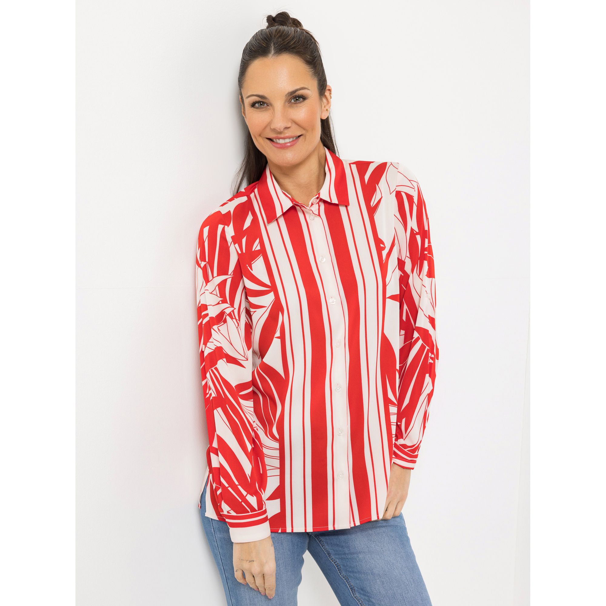 B-Ware STEFFEN SCHRAUT Bluse Hemdkragen Seitenschlitze