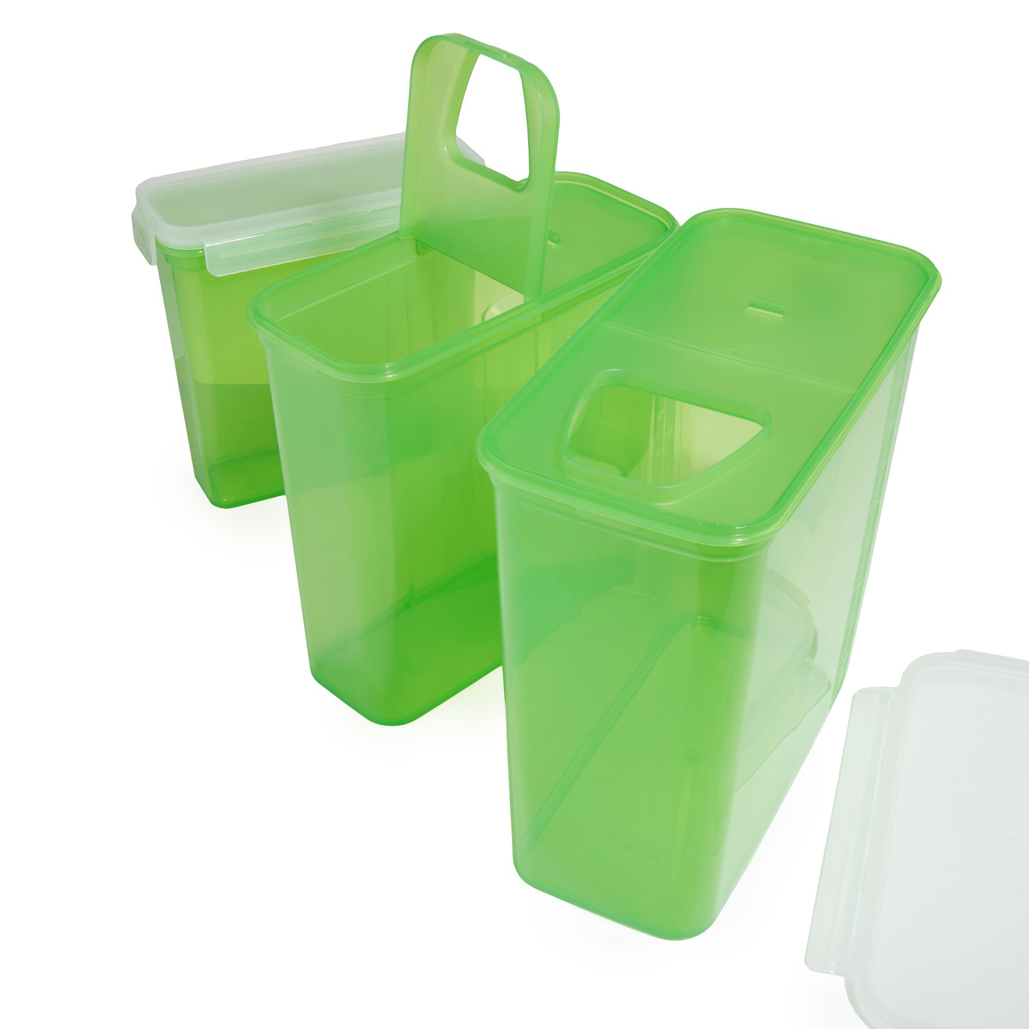 B-Ware LocknLock Vorratsdosen-Set XXL 1x 2,5l; 1x 5,7l & 1x 9,6l mit ...