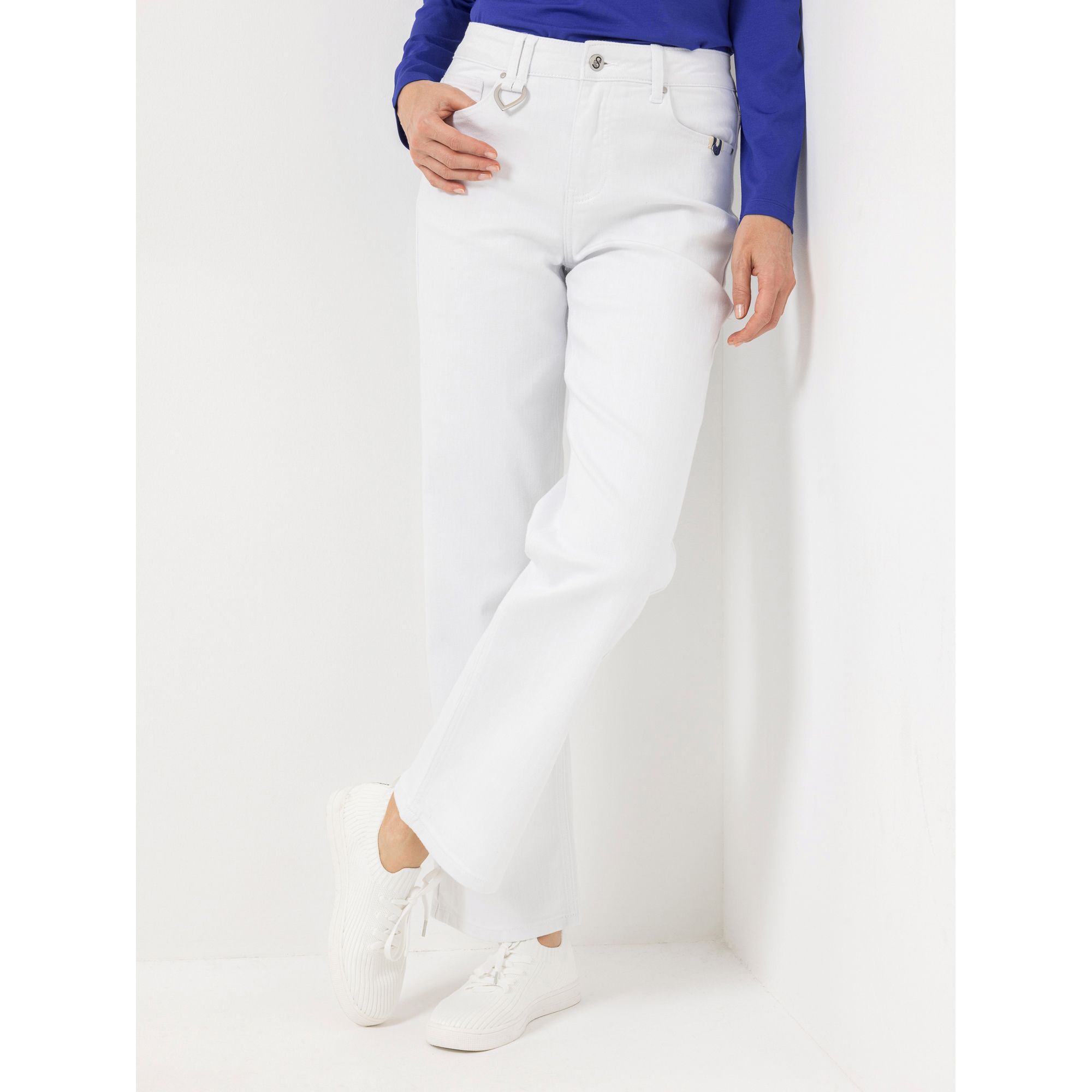 B-Ware STRANDFEIN Jeanshose lange Form Logo-Herzanhänger