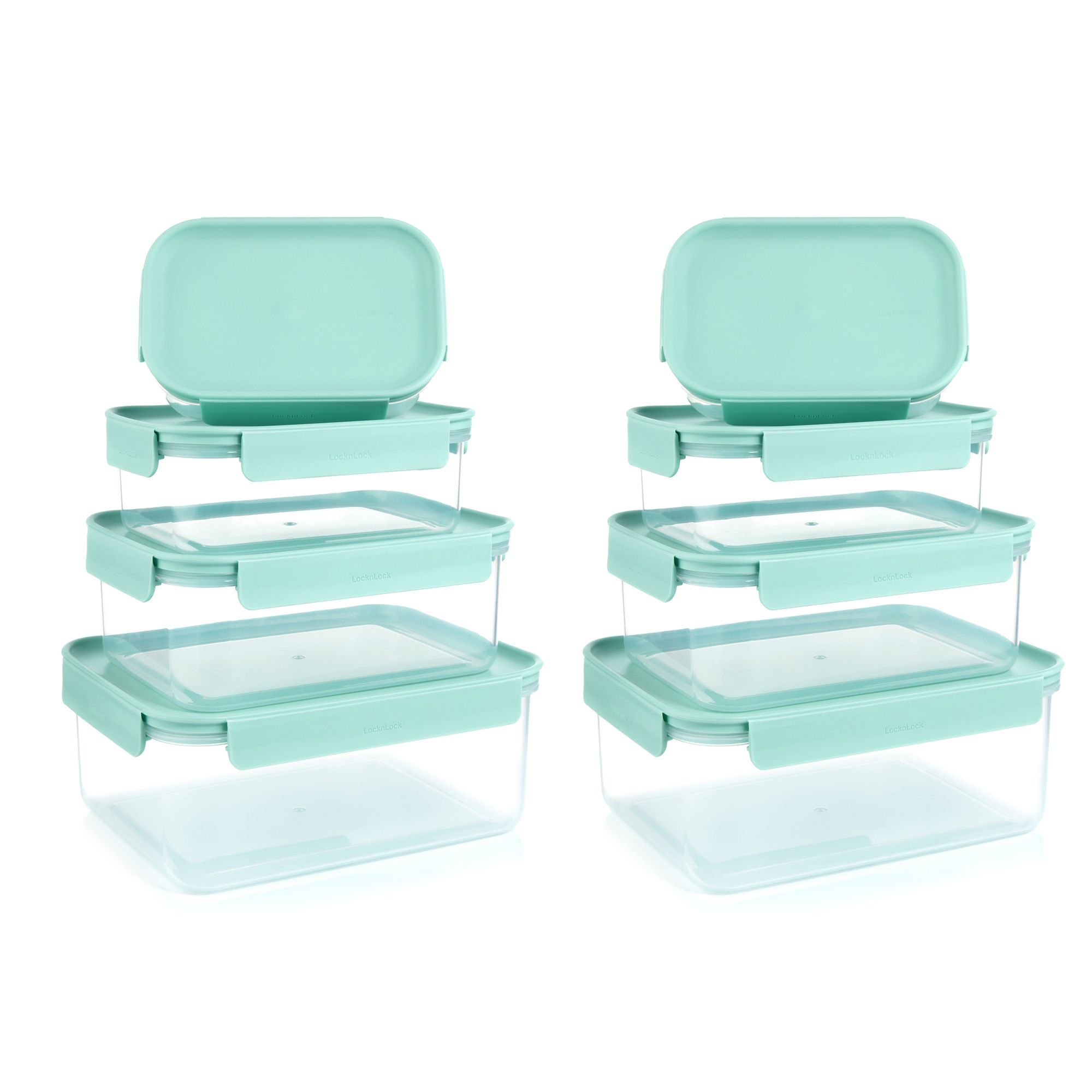 B-Ware LocknLock Classic Plus 8 Frischhaltedosen 910ml-2,75L nestbar