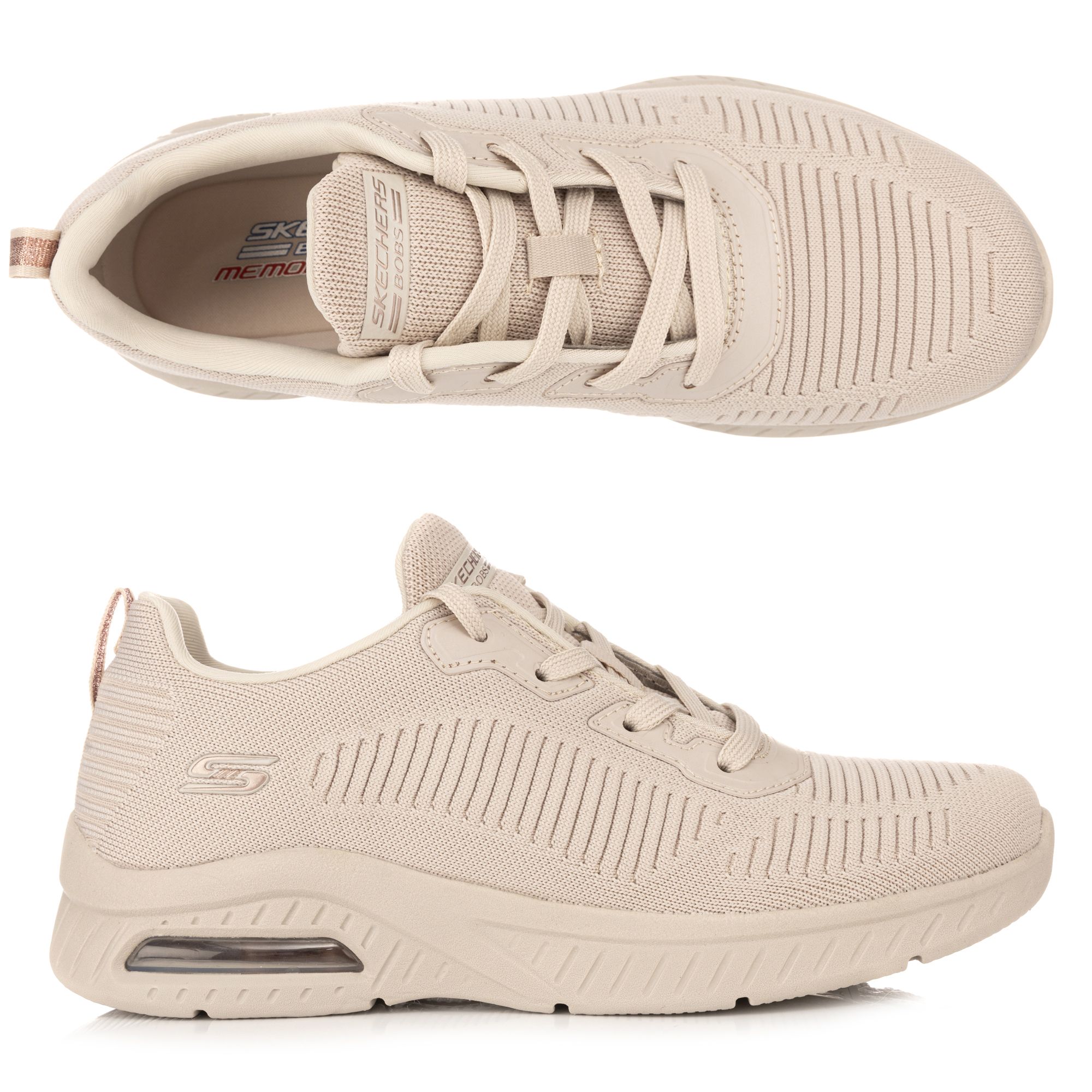 B-Ware SKECHERS Damen-Sneaker Bobs Squad Air Strick-Mesh