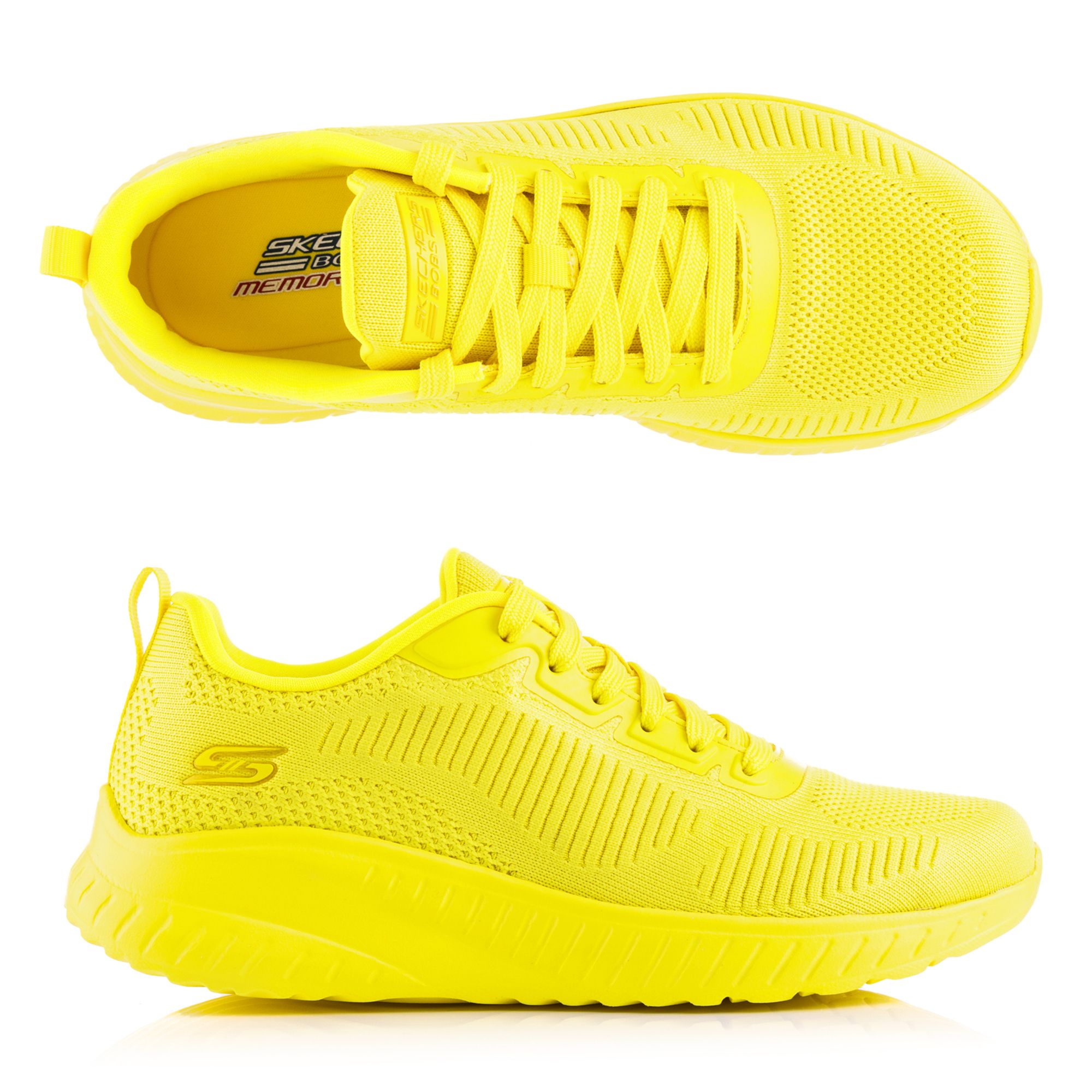 B-Ware SKECHERS Damen-Sneaker Bobs Squad Chaos Strick/ Mesh