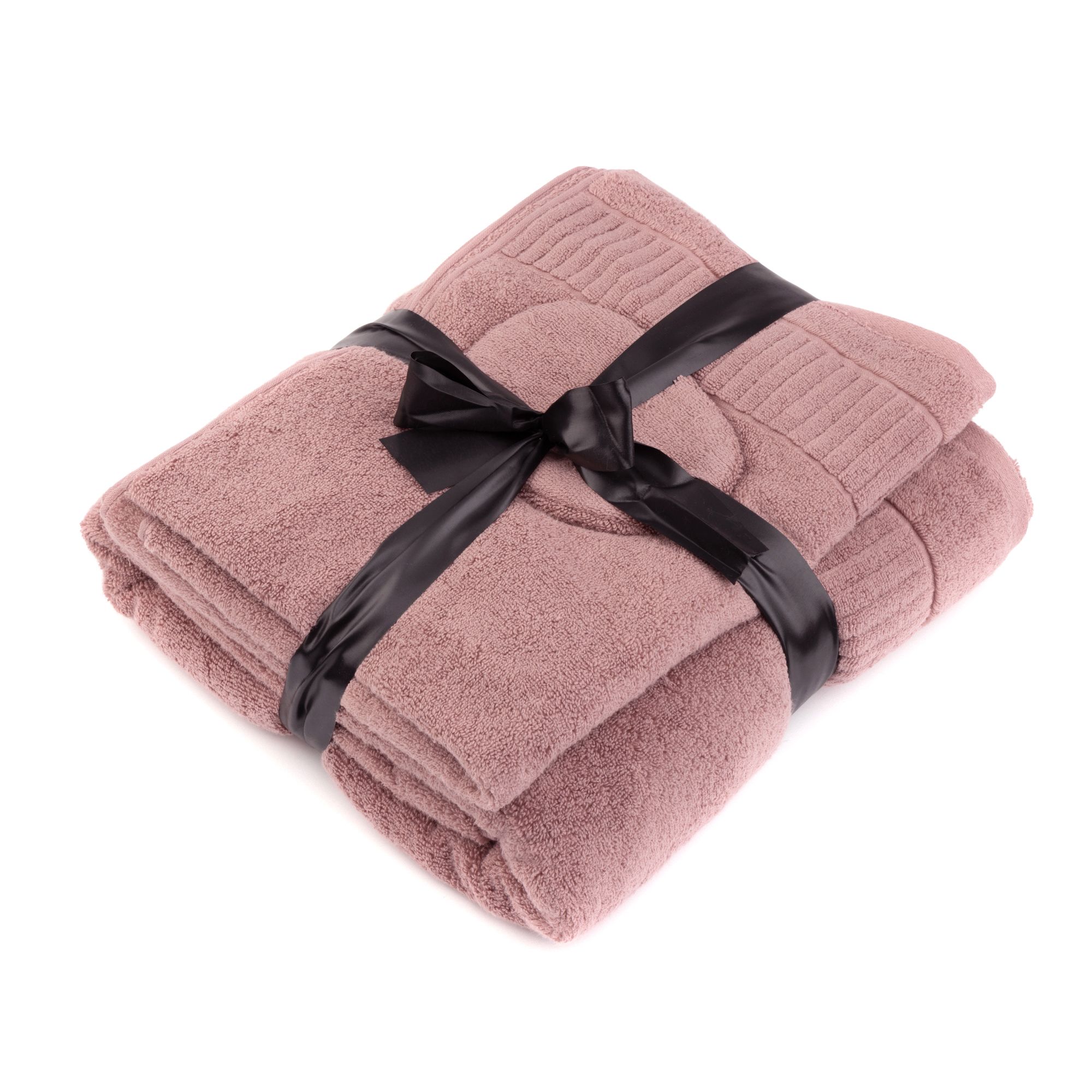 B-Ware SEEDÜNE Sauna-Set, 3tlg. Piano-Bordüre 100% Baumwolle