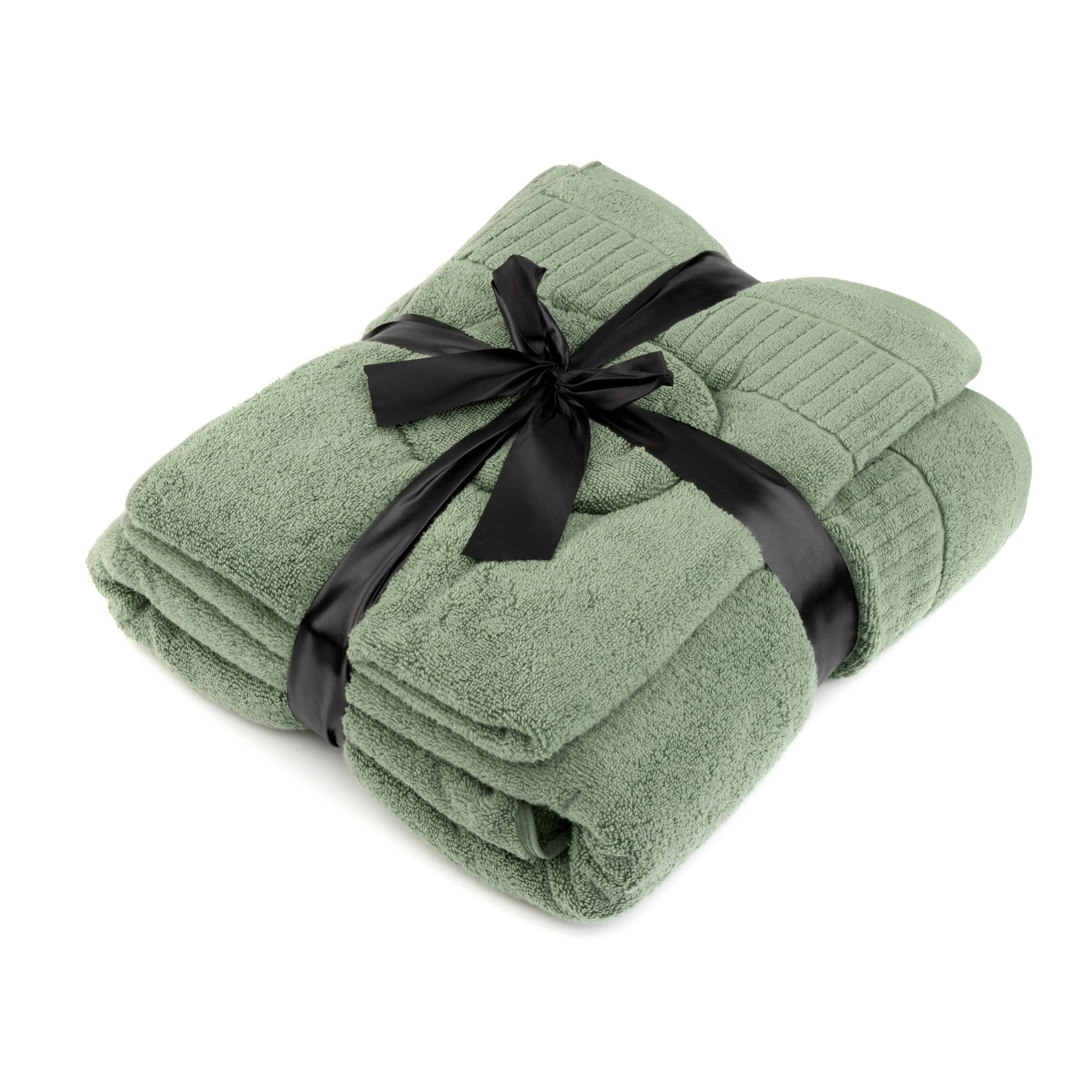 B-Ware SEEDÜNE Sauna-Set, 3tlg. Piano-Bordüre 100% Baumwolle