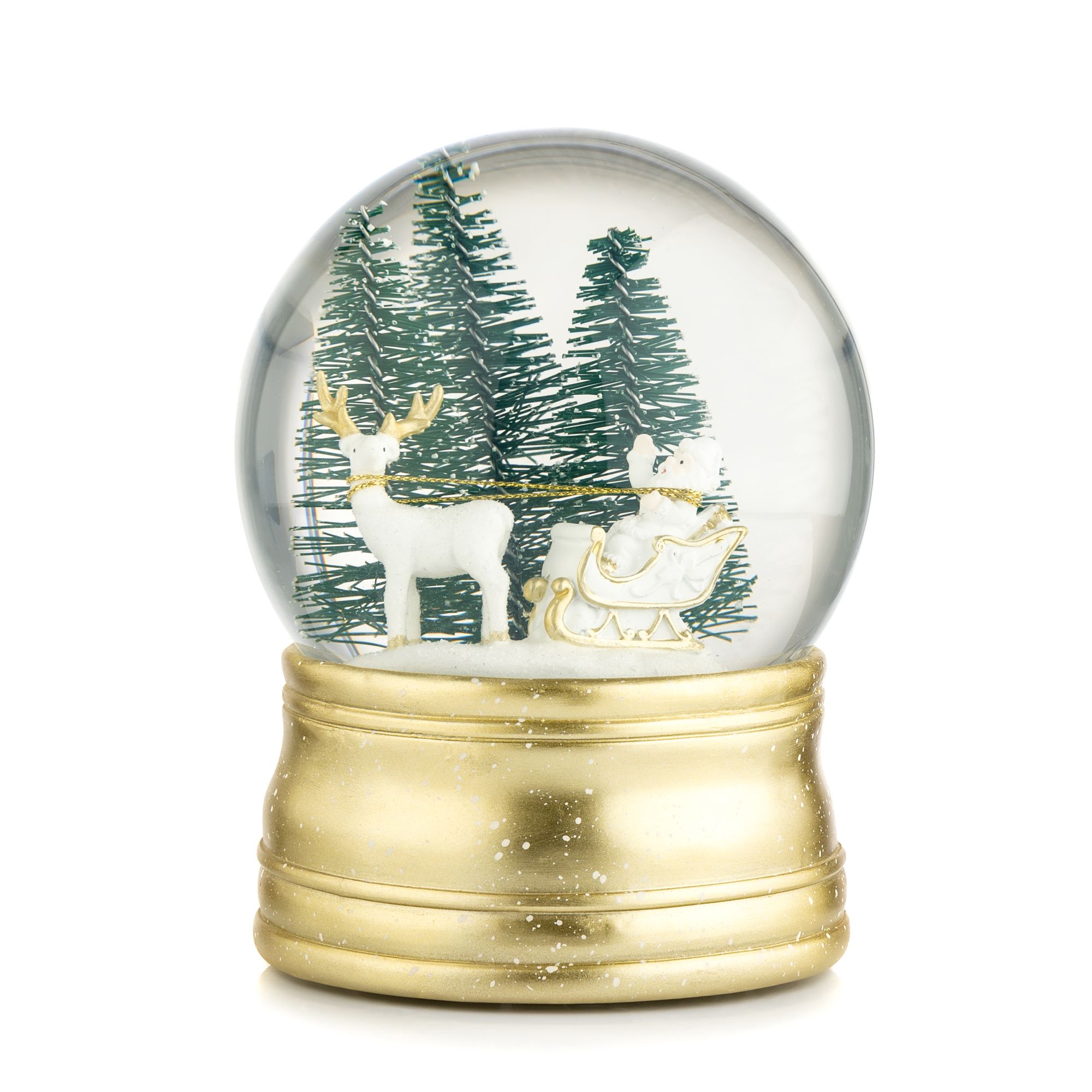 B-Ware LUMIDA Xmas LED-Schneekugel mit Musikfunktion inkl. Adapter & Timer