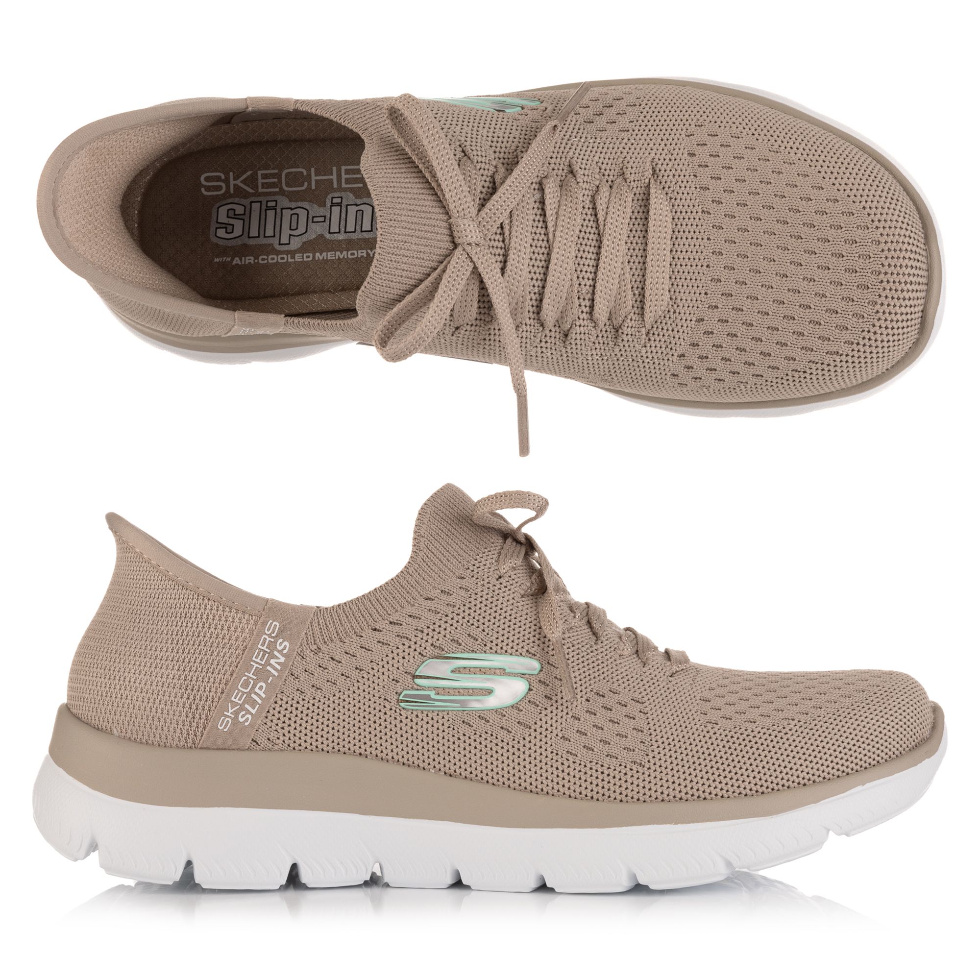 B-Ware SKECHERS Damen-Slipper Summits- New Daily Stretch Strick