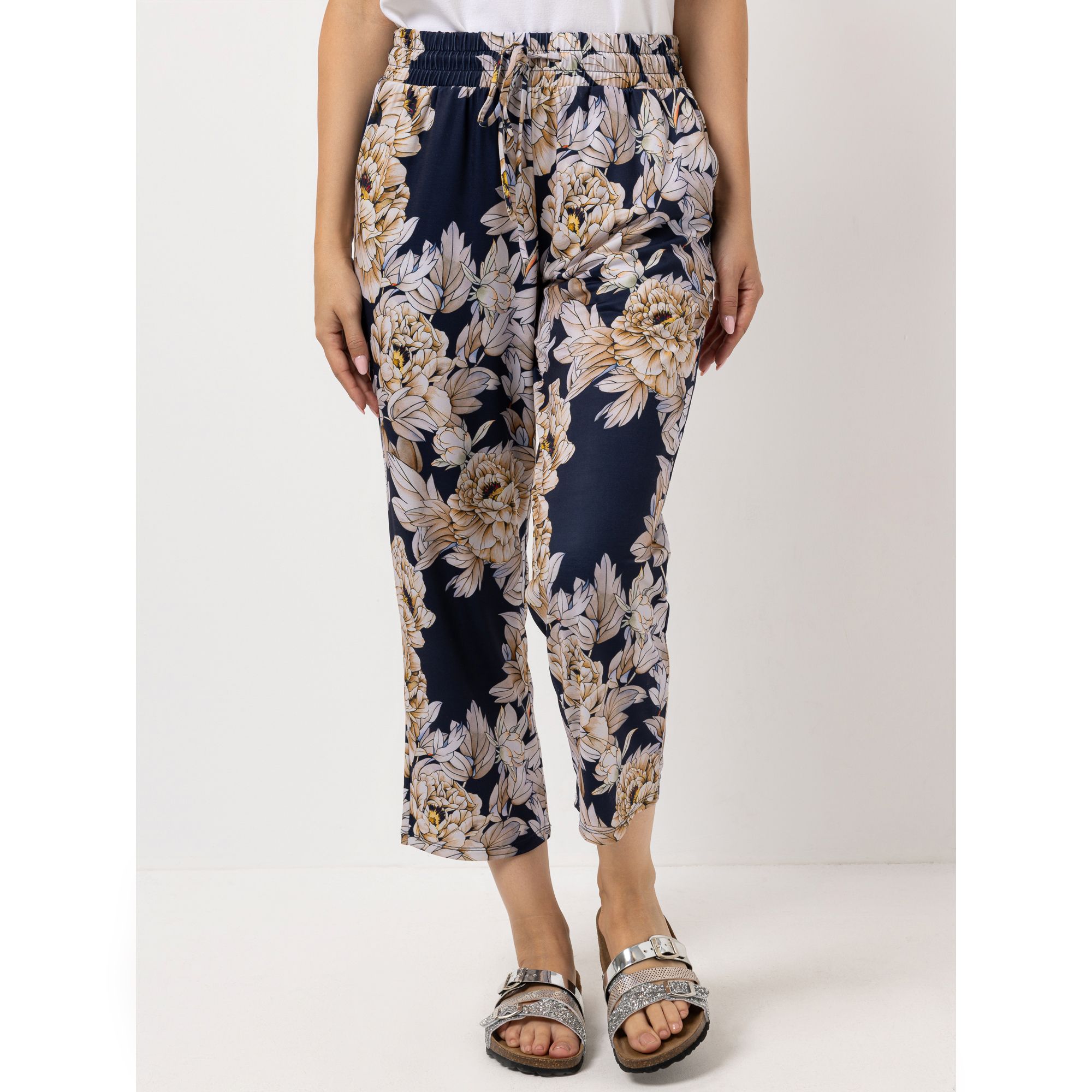 B-Ware VIA MILANO Hose, 7/8-Länge Rundumdehnbund bedruckt