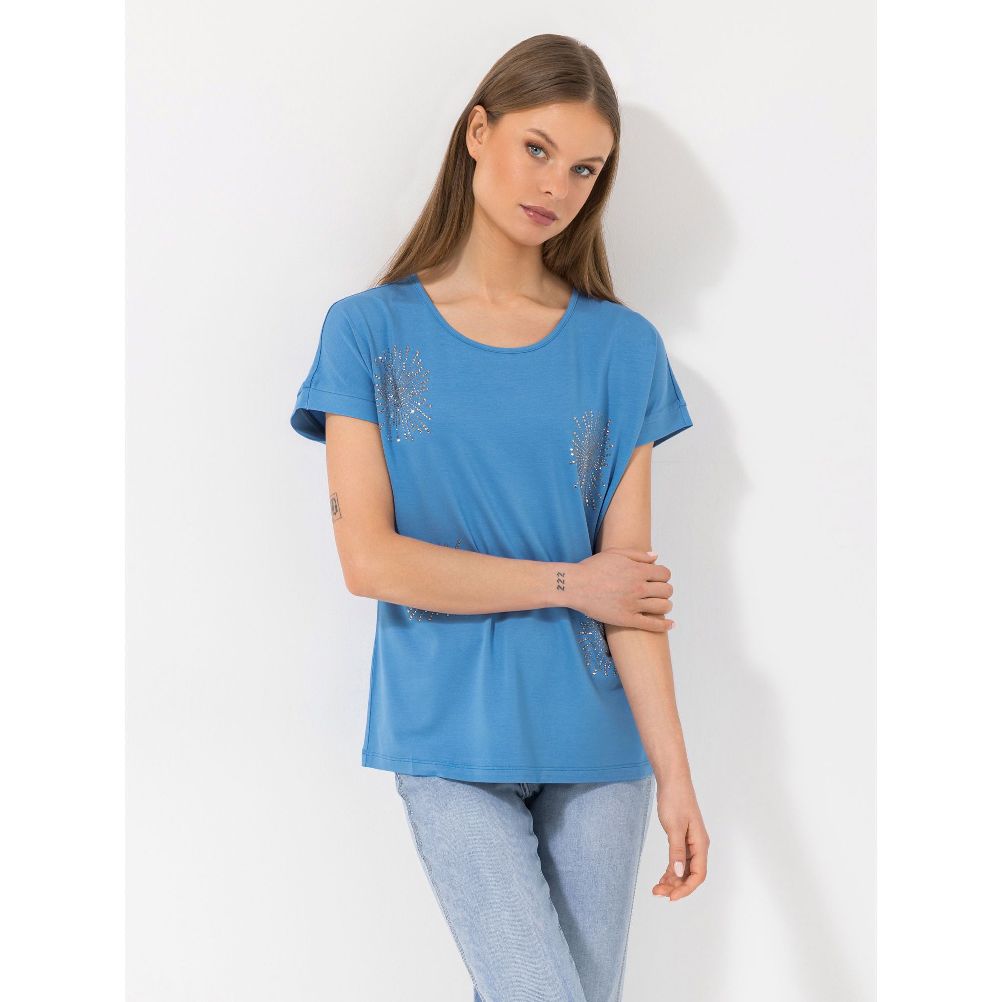 B-Ware STEFFEN SCHRAUT Shirt, 1/2-Arm Ziersteine mit ECOVERO Viskose