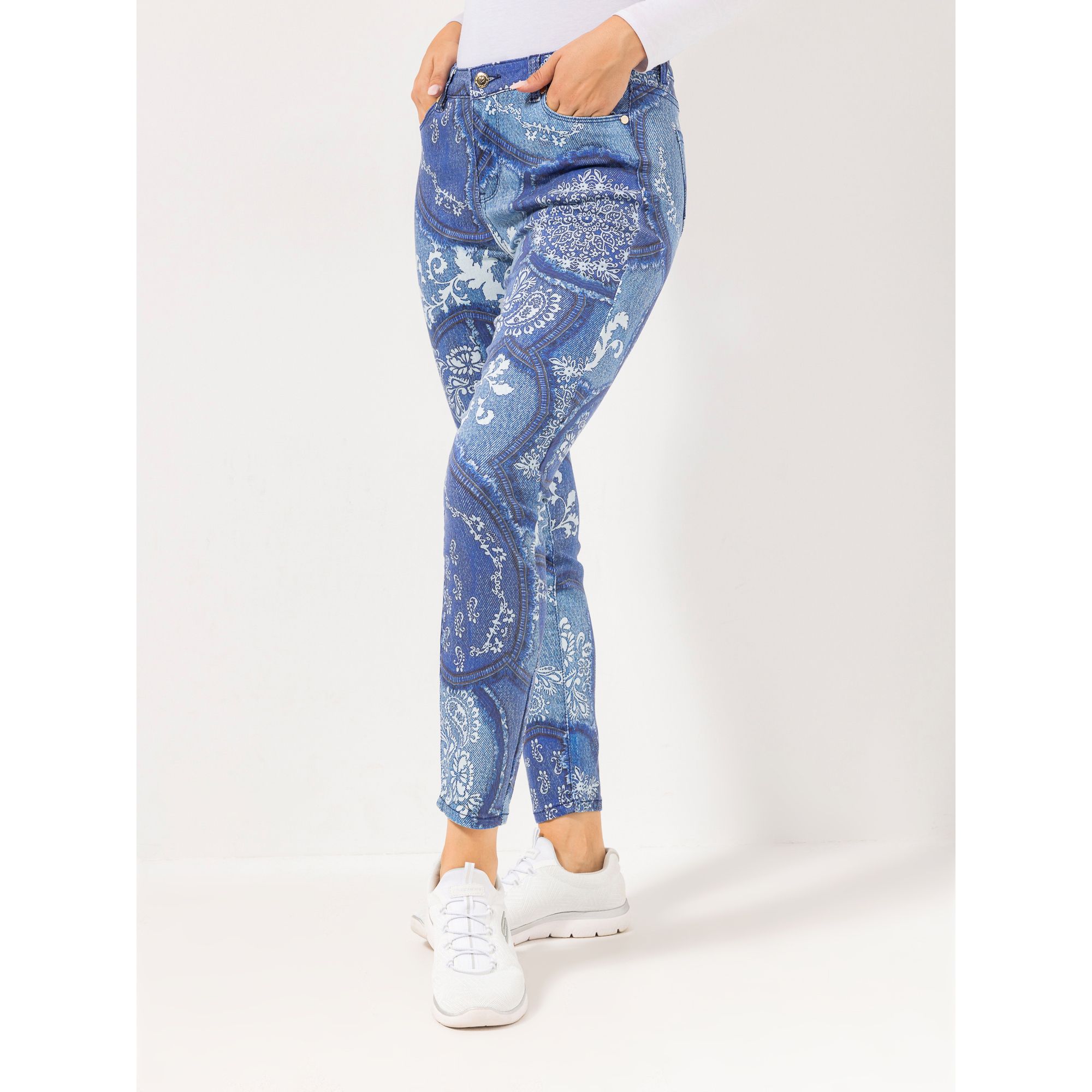 B-Ware ANNI FOR FRIENDS Hose 5-Pocket-Style Allover-Druck