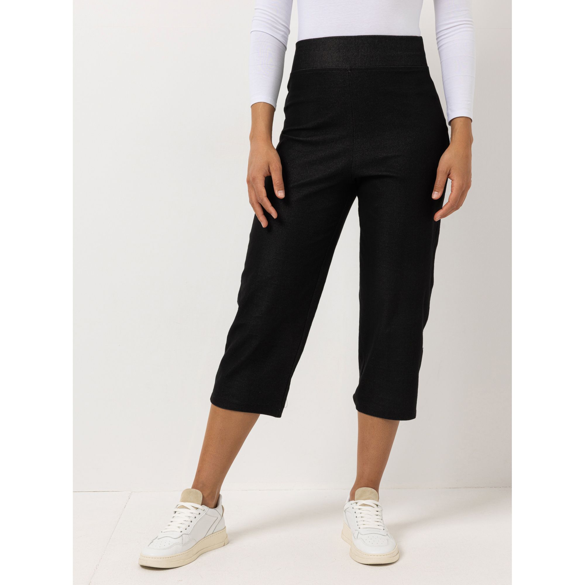 B-Ware KIM & CO. Hose, 7/8-Länge Denim Jersey breiter Bund