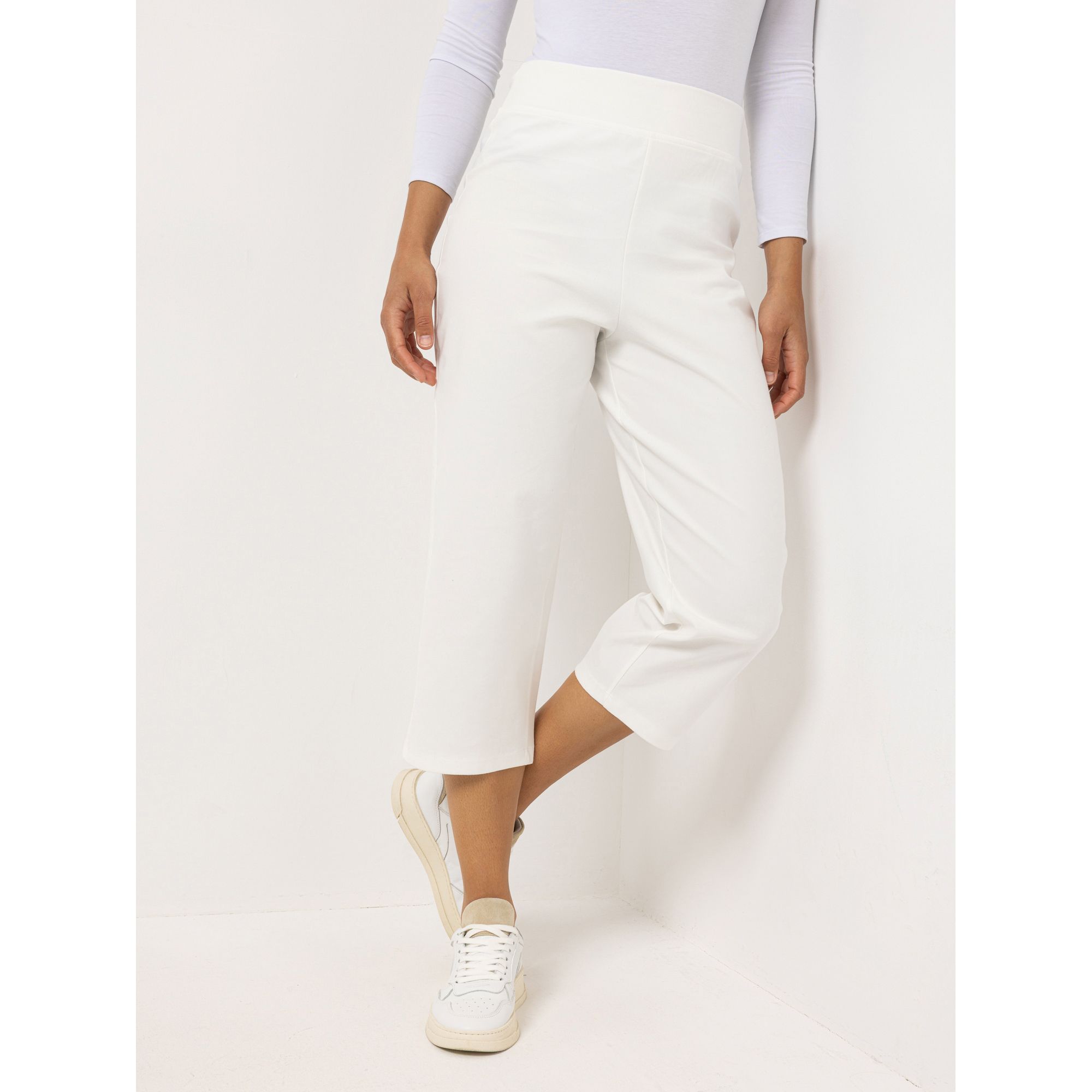 B-Ware KIM & CO. Hose, 7/8-Länge Denim Jersey breiter Bund