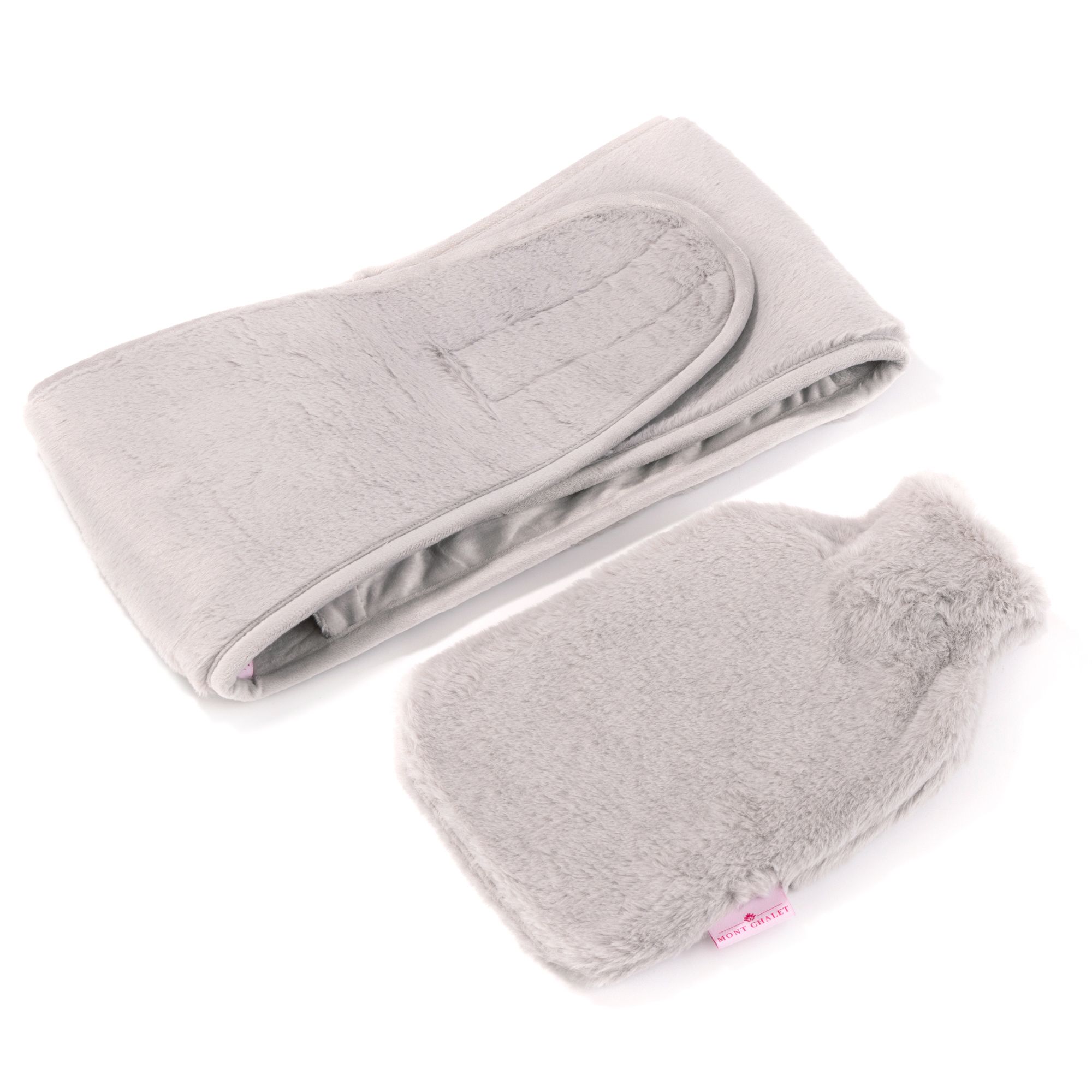 B-Ware MONT CHALET Wärmflaschengürtel stufenlos justierbar Mikrofaser-Fellimitat