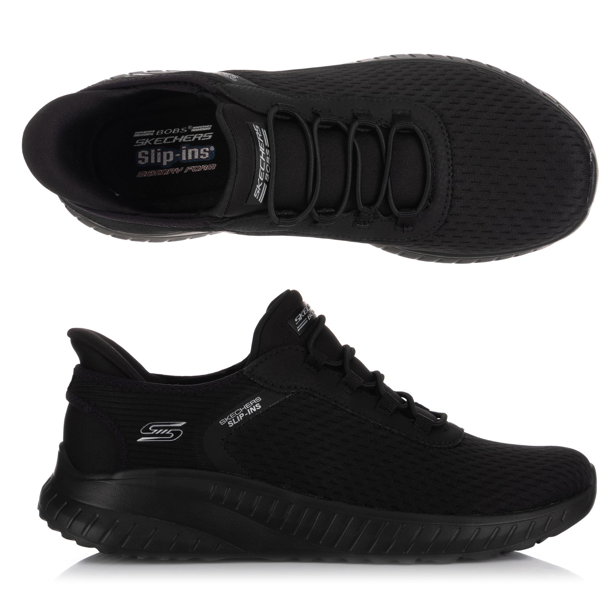 B-Ware SKECHERS Damen-Slipper Bobs Squad Chaos Materialmix