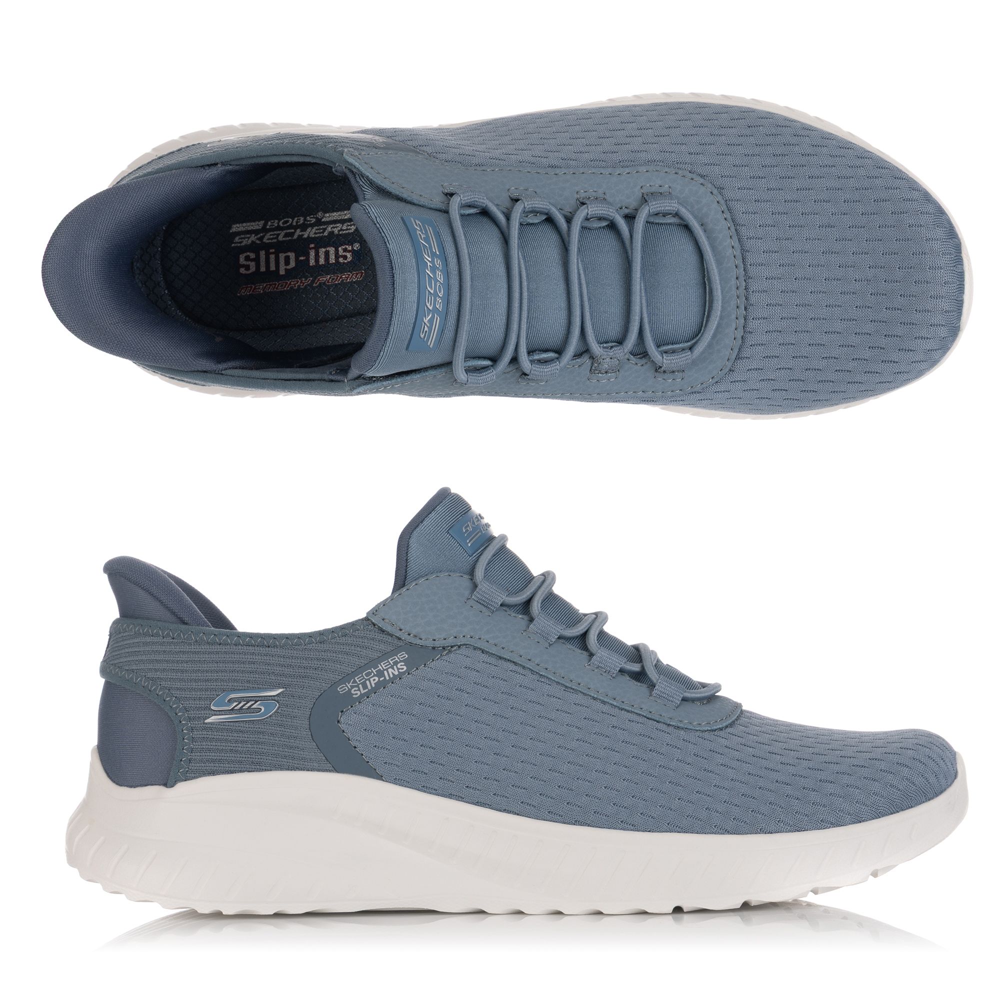 B-Ware SKECHERS Damen-Slipper Bobs Squad Chaos Materialmix