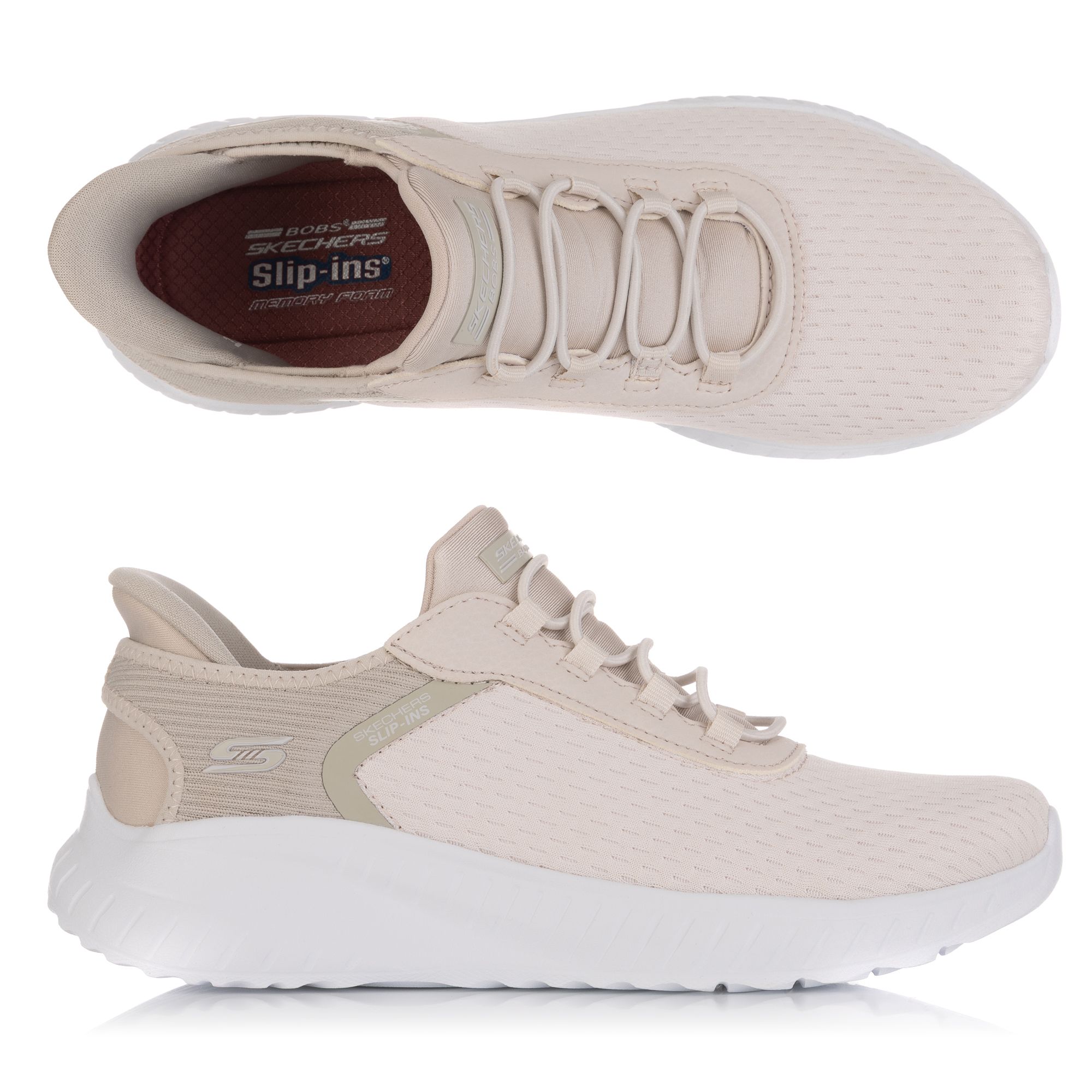 B-Ware SKECHERS Damen-Slipper Bobs Squad Chaos Materialmix