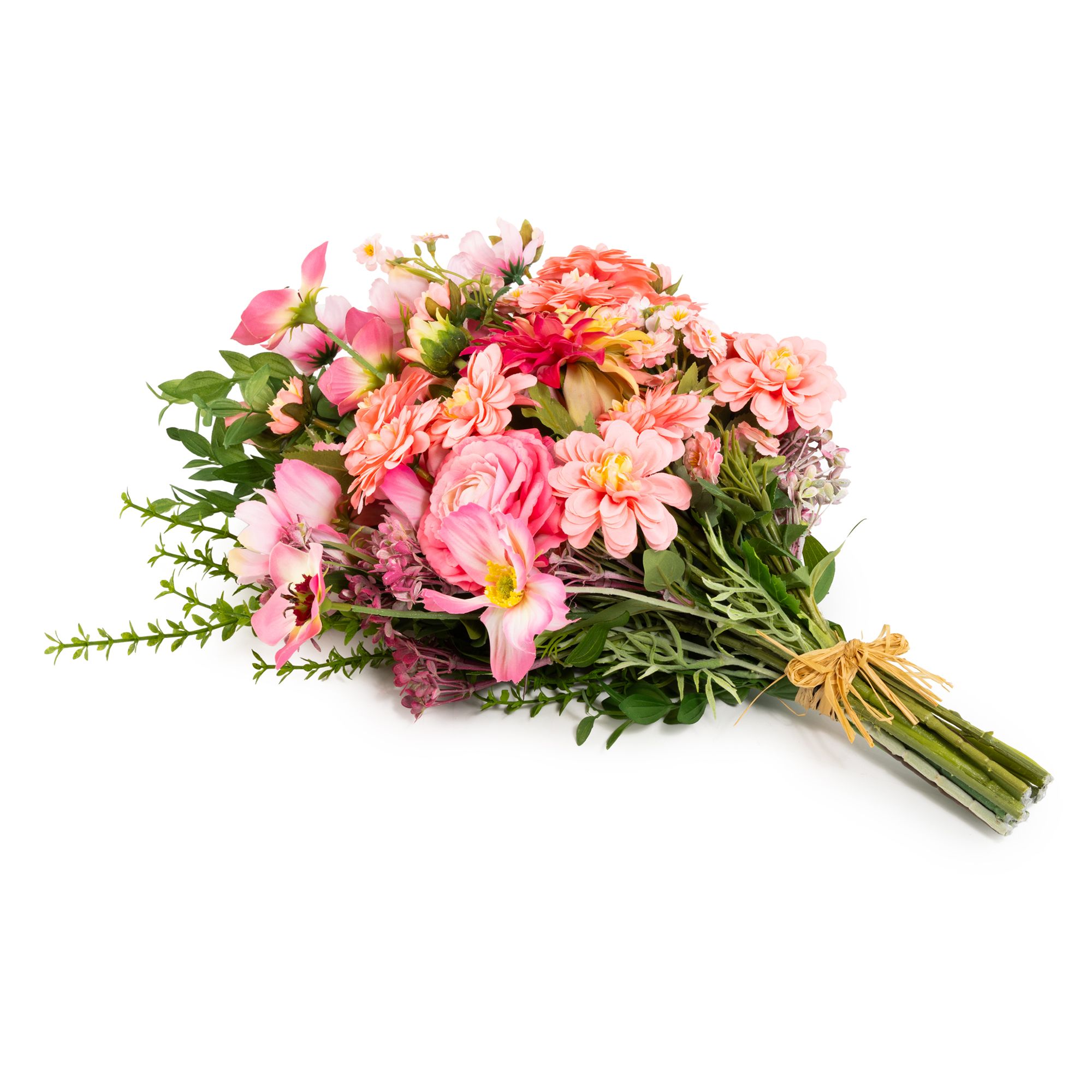 B-Ware ABELLA Flora künstl. Bouquet Blütenmix Pinktöne
