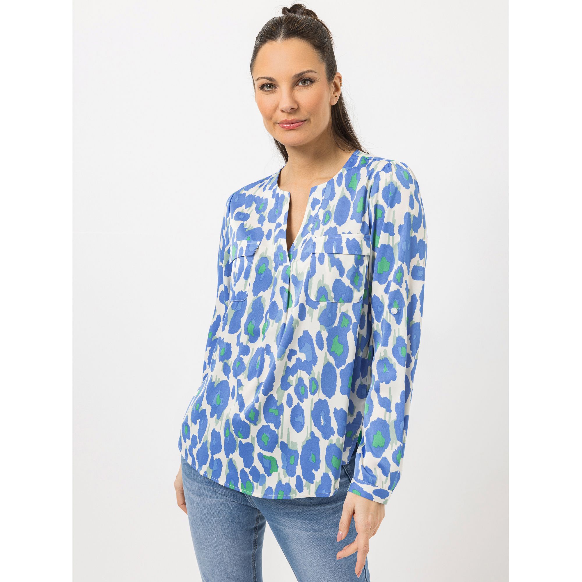 B-Ware STEFFEN SCHRAUT Bluse Mailand Ärmelriegel Brusttaschen