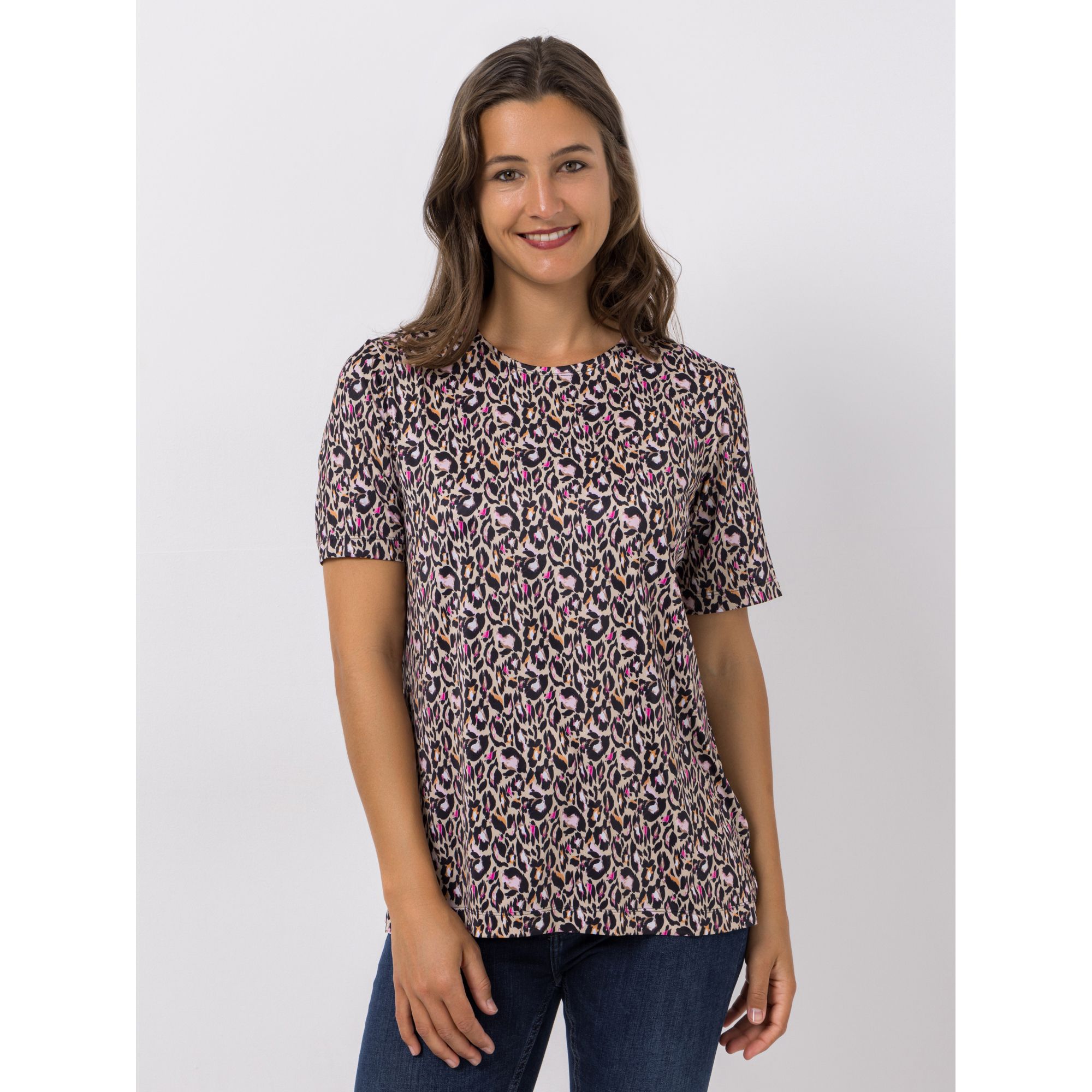 B-Ware IN-PRINT Shirt 1/2-Arm Rundhalsausschnitt