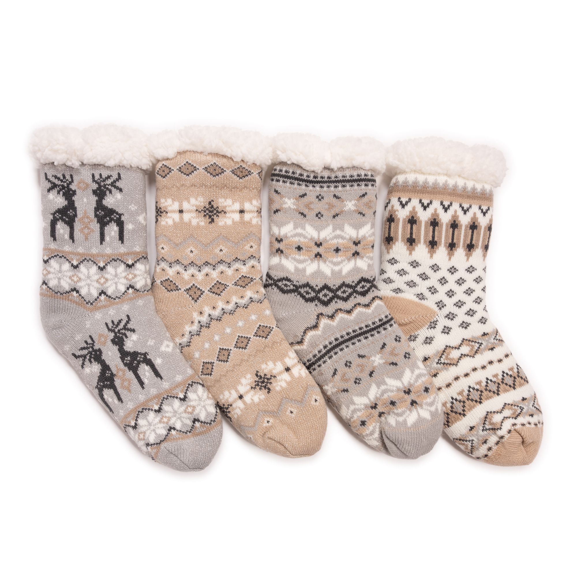 B-Ware MUK LUKs Stoppersocken gefüttert gemustert