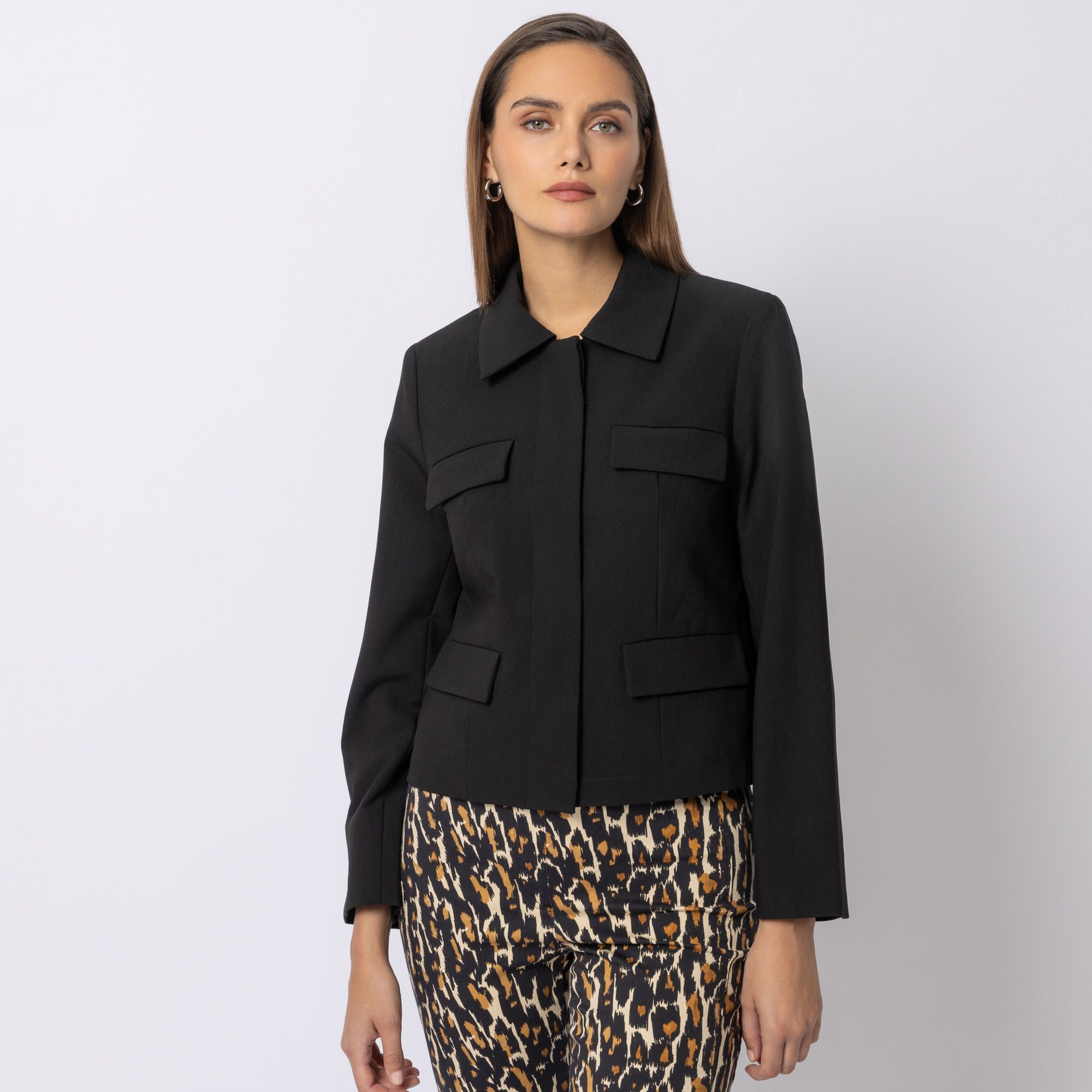 B-Ware STEFFEN SCHRAUT Blazer, Langarm kurze Form aufgesetzte Taschen