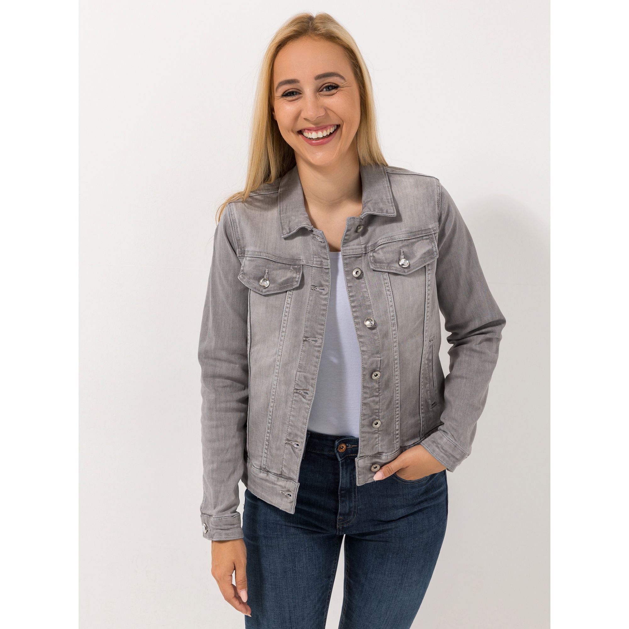 B-Ware DINE 'N' DANCE Jacke, 1/1-Arm Knopfleiste Strassknöpfe