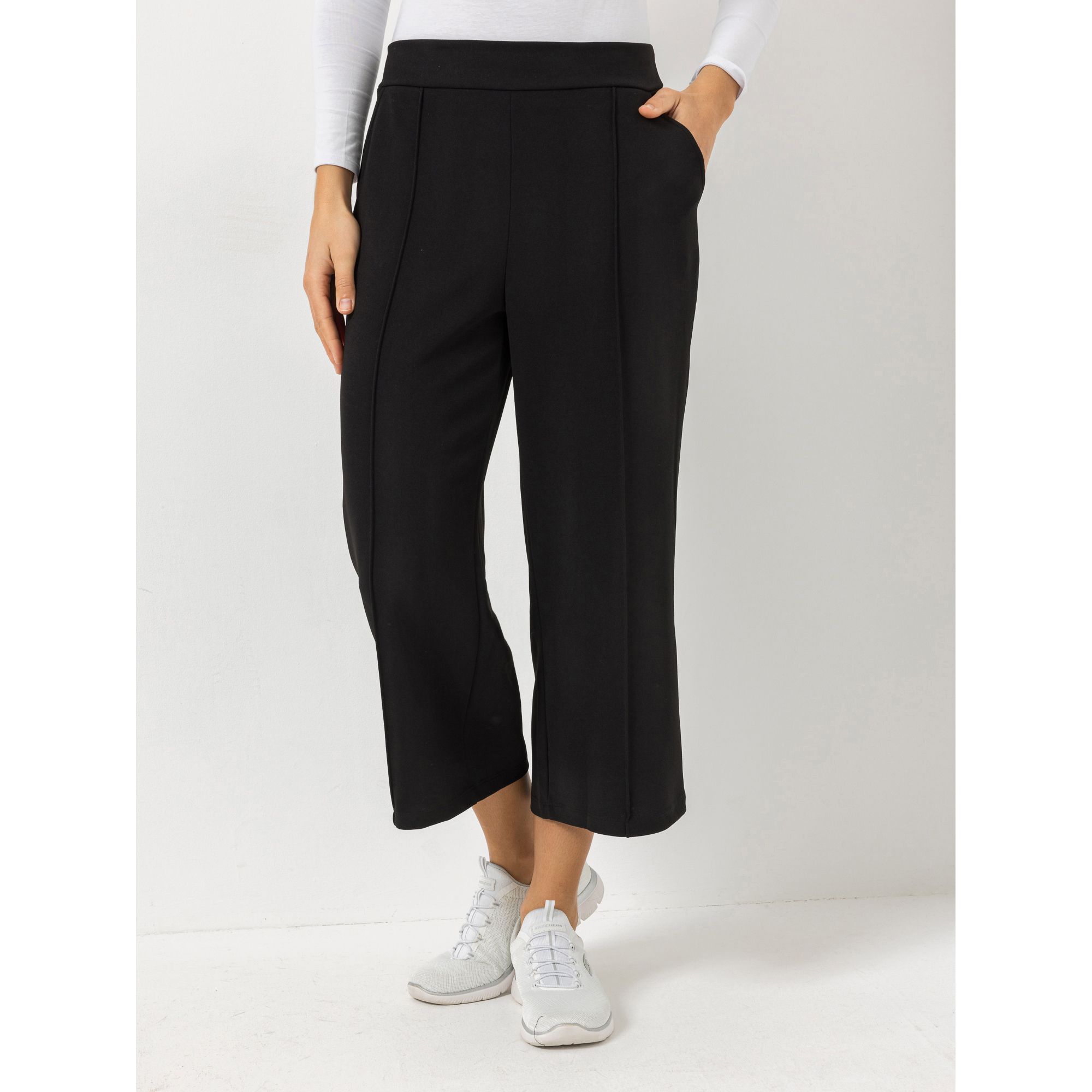 B-Ware KIM & CO. Hose, Culotte-Stil Ponti Crepe Jersey 2 Eingrifftaschen