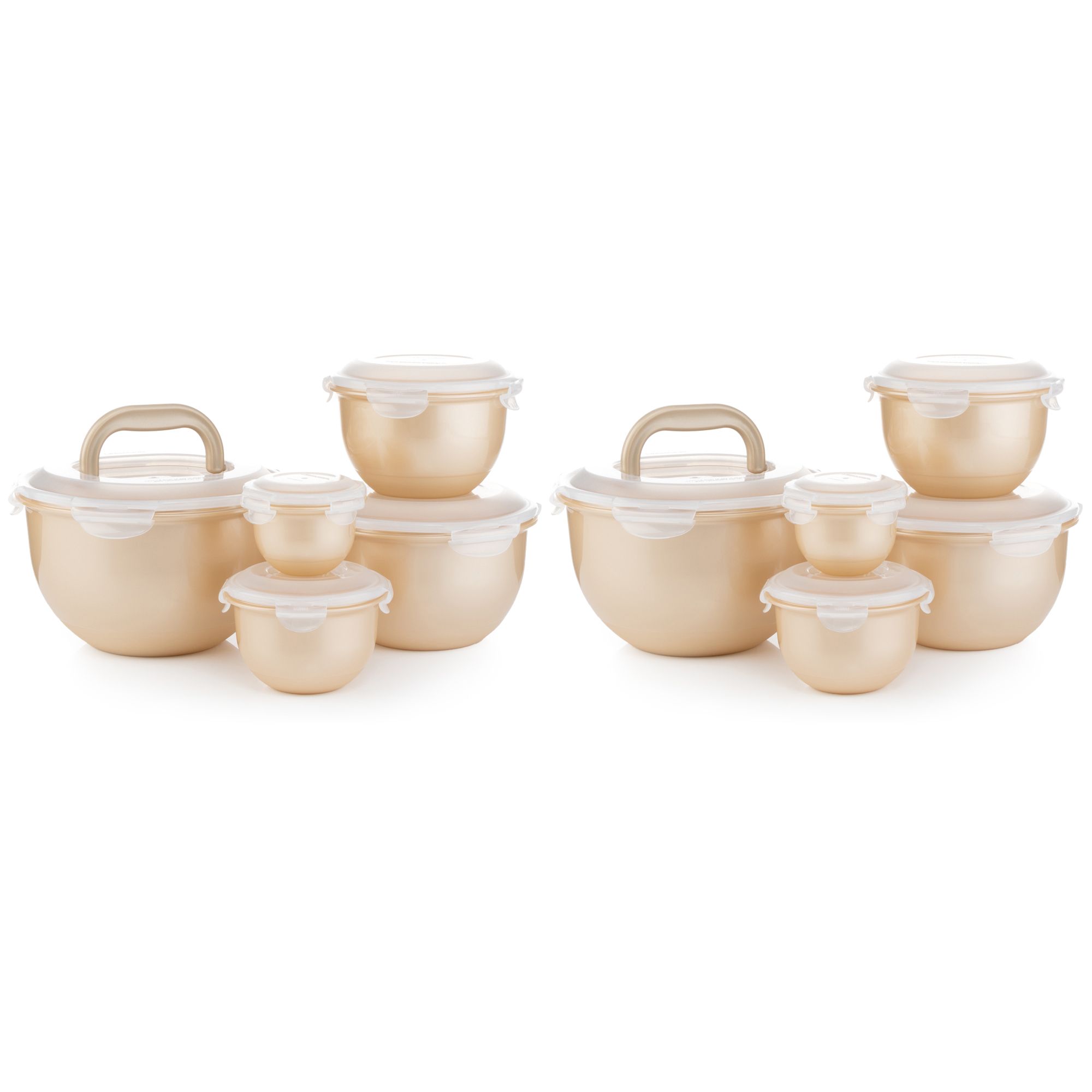 B-Ware LocknLock 10 Frischhaltedosen rund, nestbar 250ml-4,0L