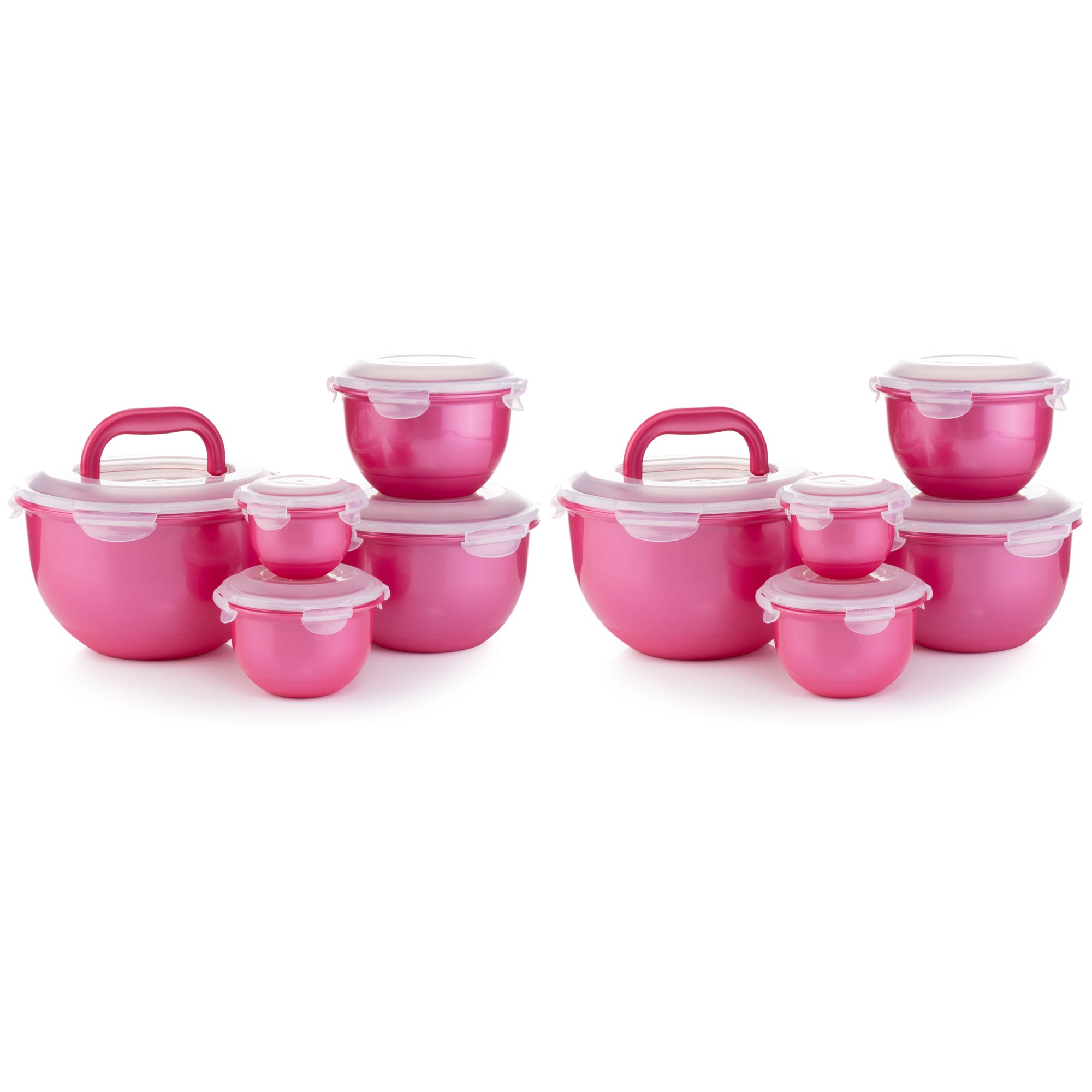 B-Ware LocknLock 10 Frischhaltedosen rund, nestbar 250ml-4,0L