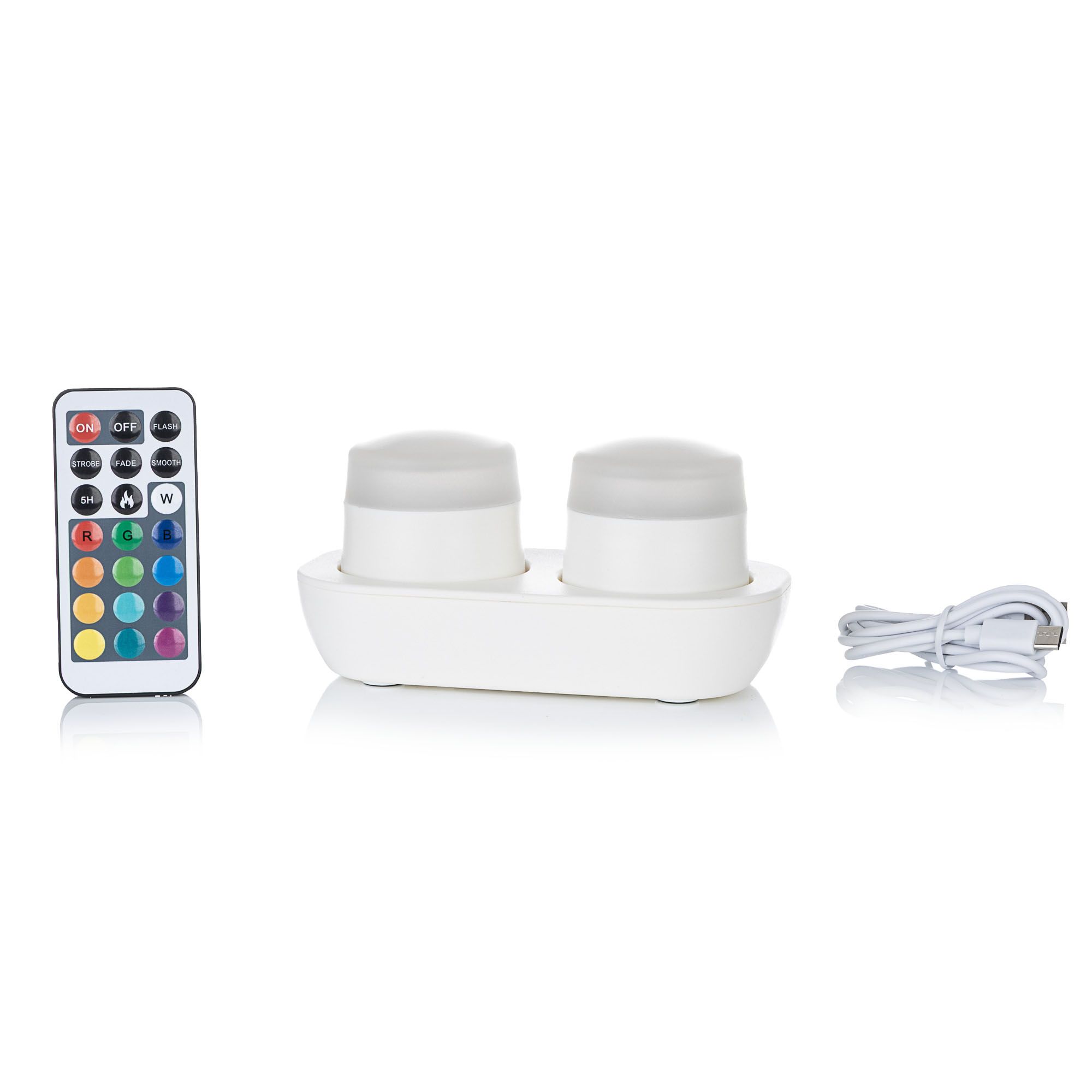 B-Ware Multicolor LED-Tischlampen für In- & Outdoor inkl. Ladestation