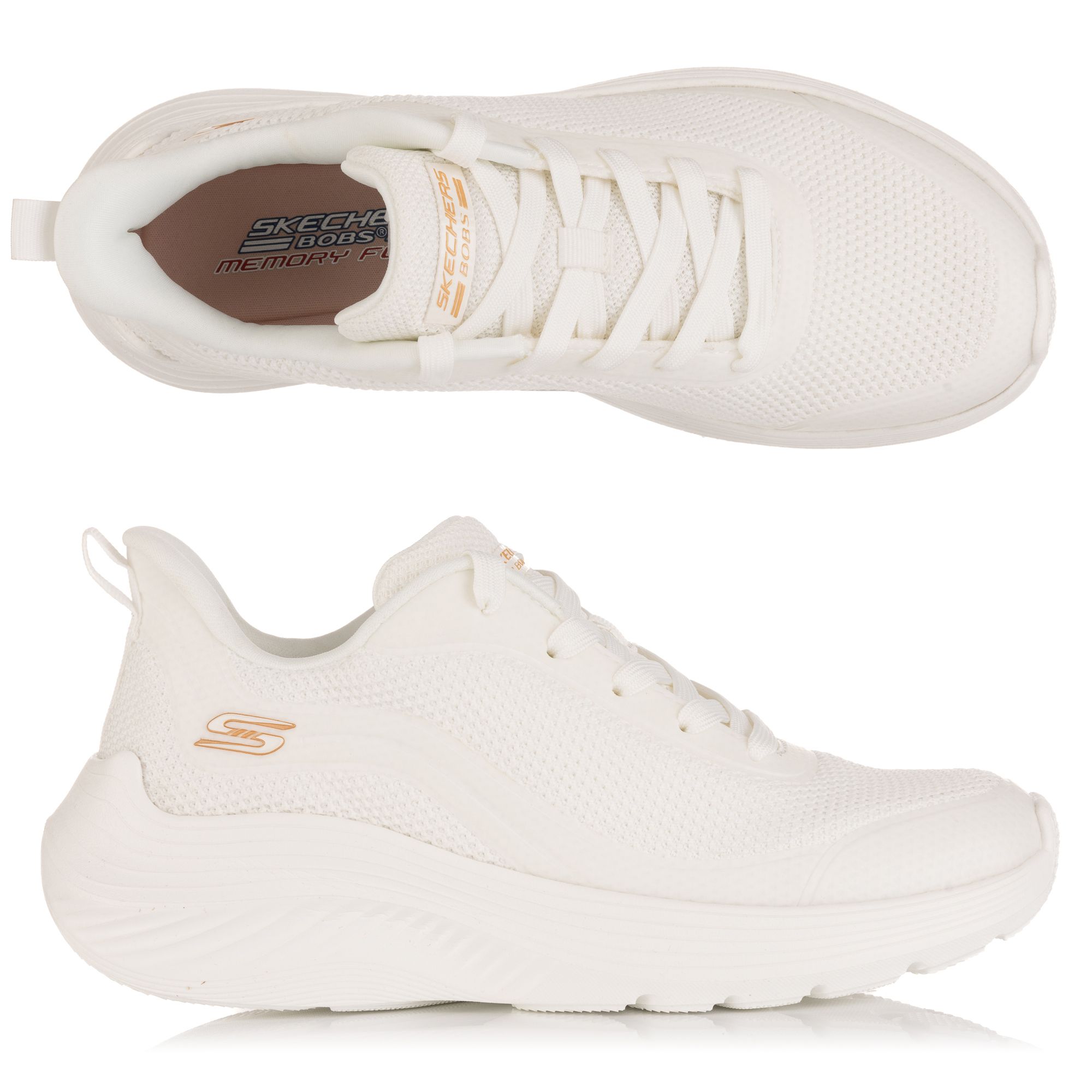 B-Ware SKECHERS Damen-Sneaker Bobs Squad Waves Materialmix