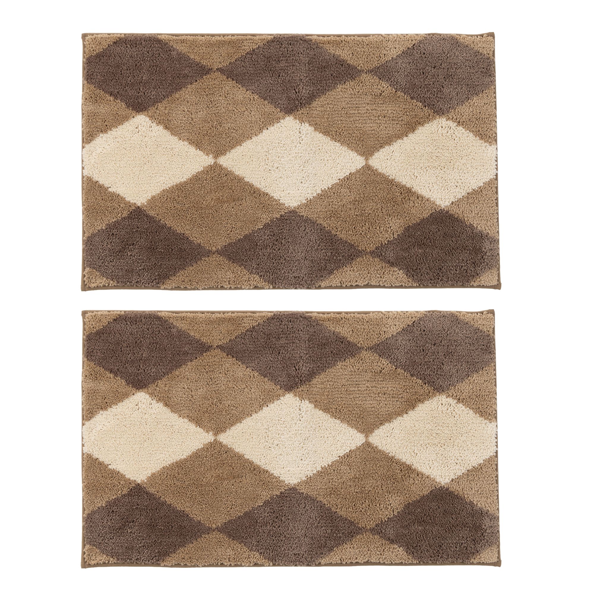 B-Ware CASA FONDO 2 Fußmatten Rautenmuster Mikrofaser