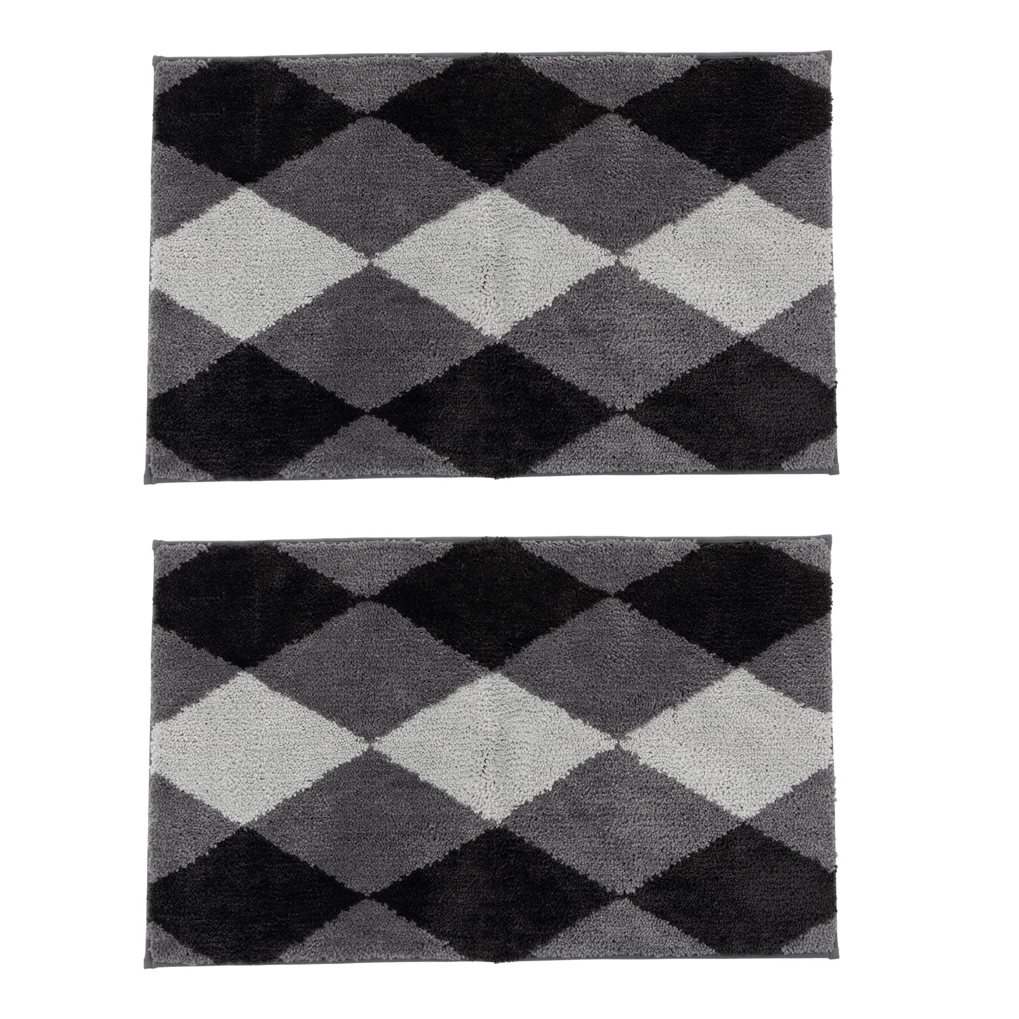 B-Ware CASA FONDO 2 Fußmatten Rautenmuster Mikrofaser