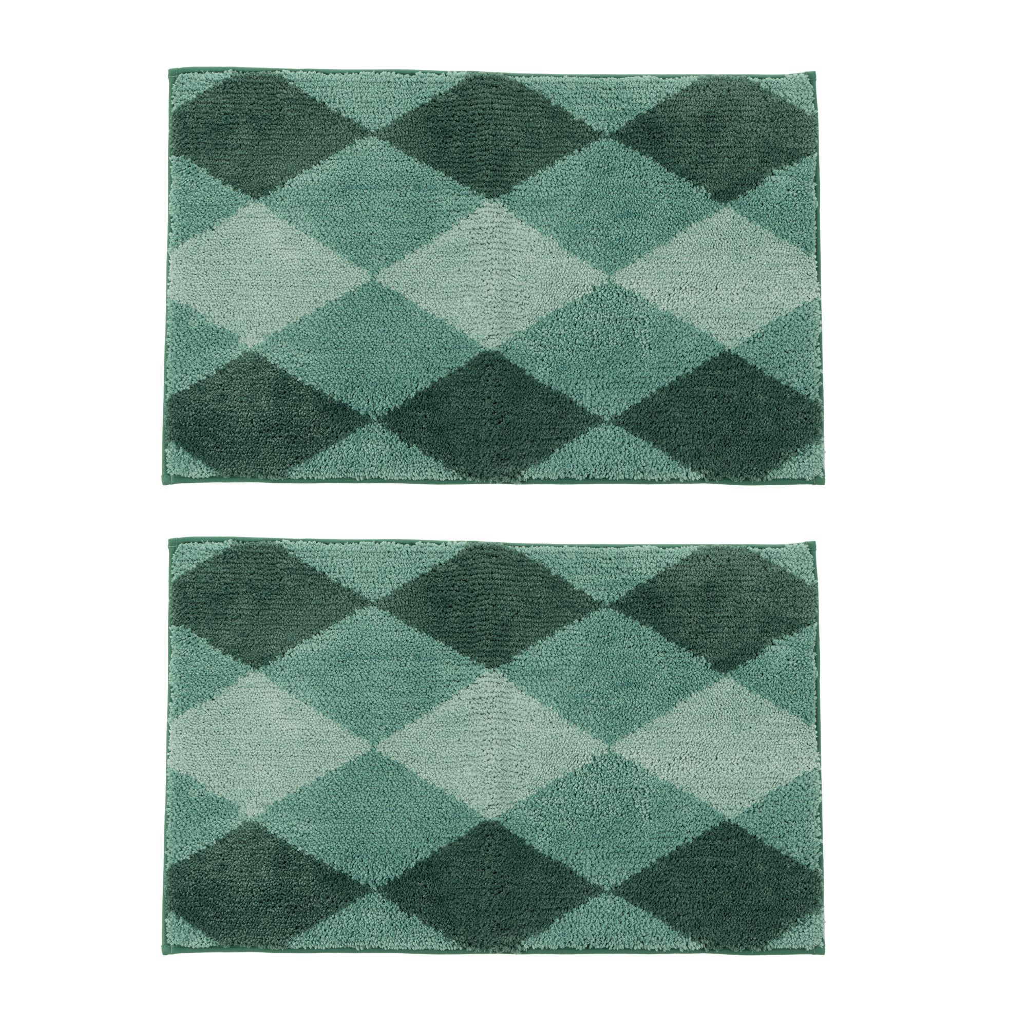 B-Ware CASA FONDO 2 Fußmatten Rautenmuster Mikrofaser