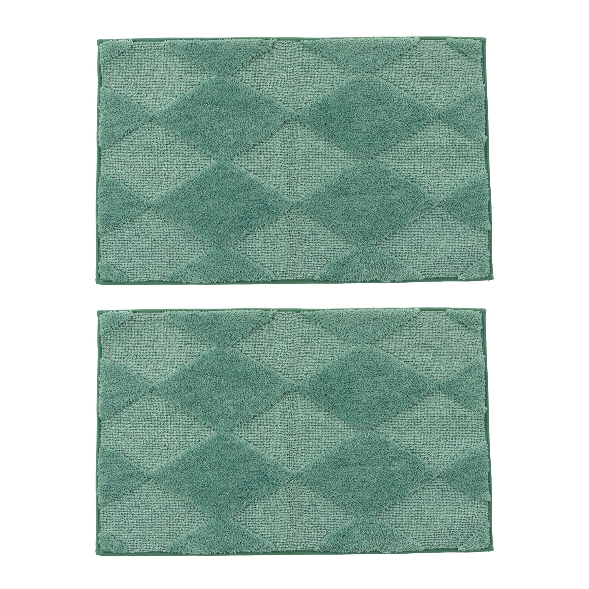 B-Ware CASA FONDO 2 Fußmatten Rautenmuster Mikrofaser