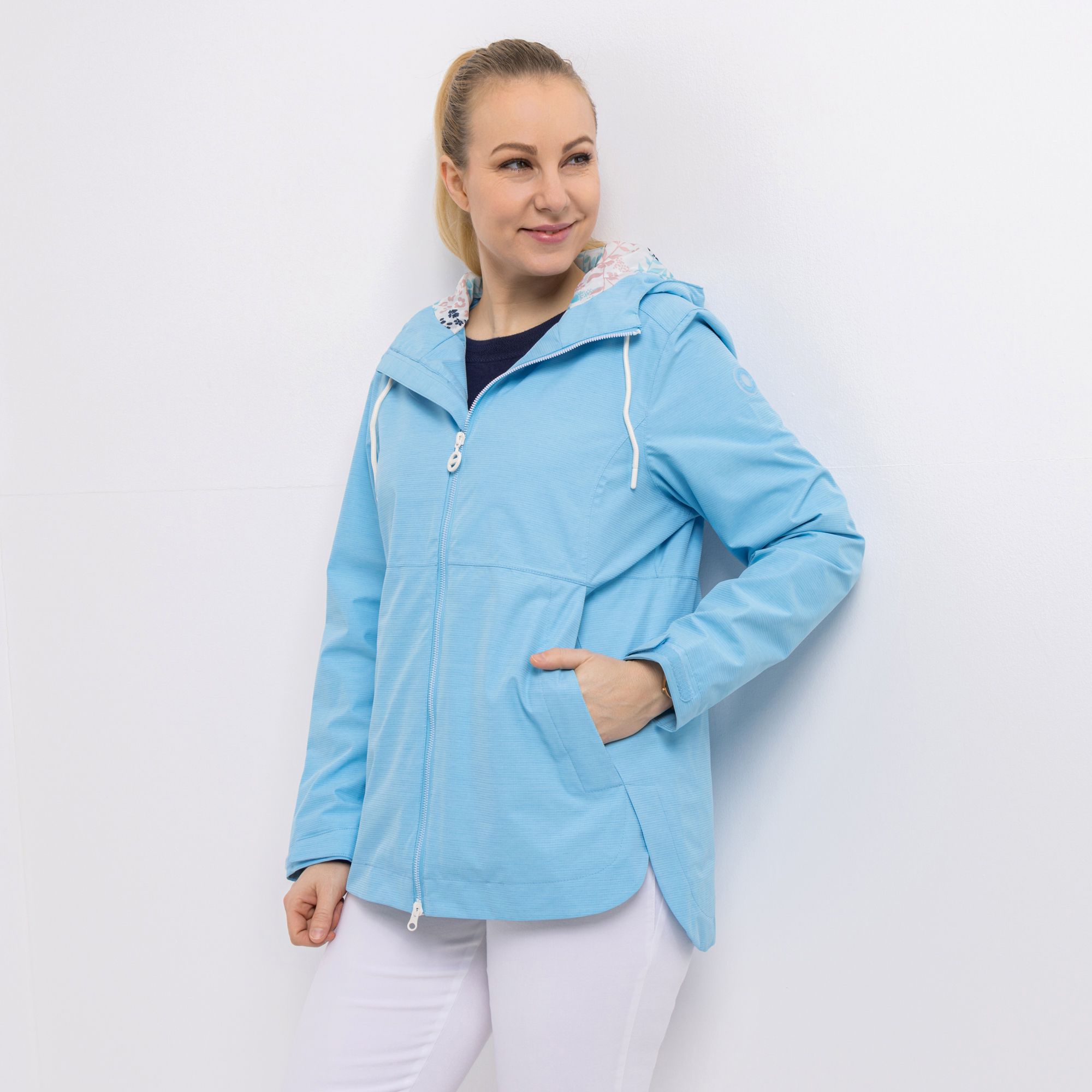 B-Ware CENTIGRADE ACTIVE Funktionsjacke bedruckte Kapuze 2-Wege-Reißverschluss