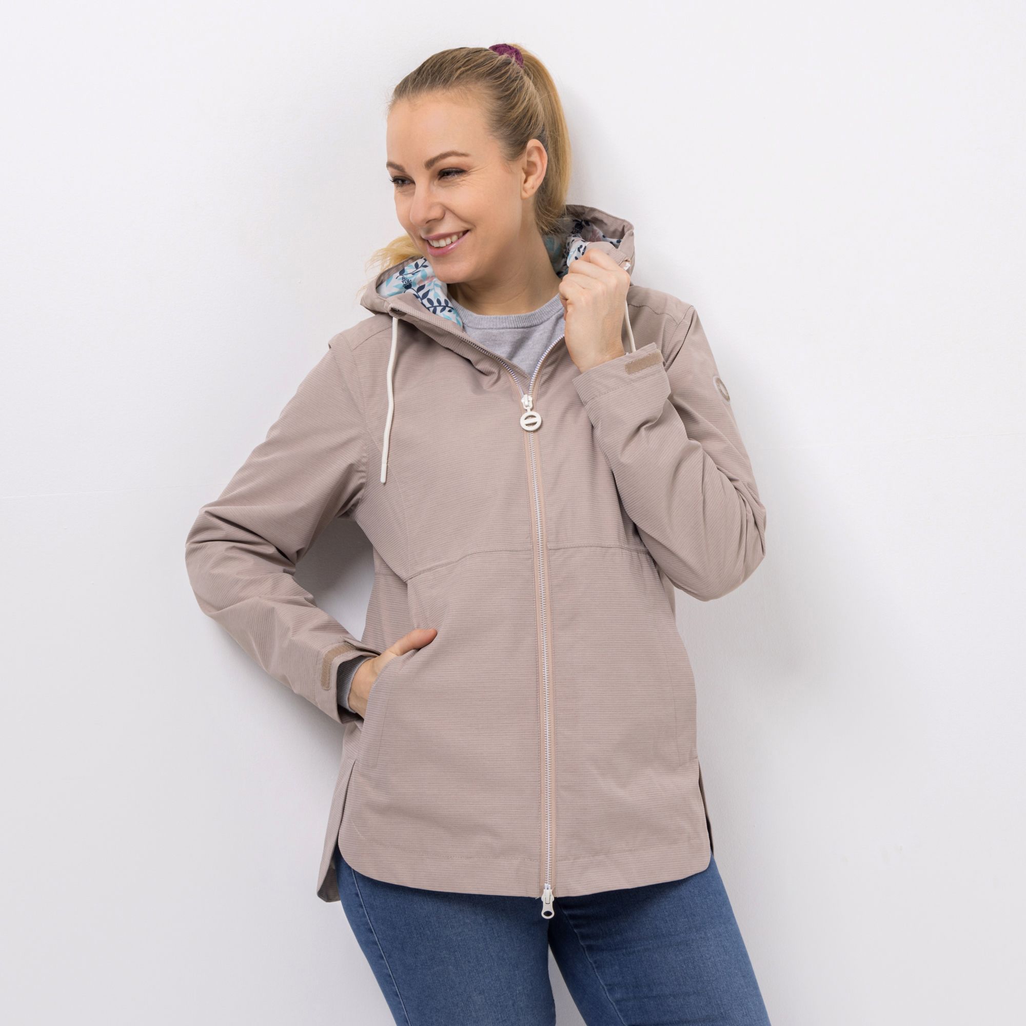 B-Ware CENTIGRADE ACTIVE Funktionsjacke bedruckte Kapuze 2-Wege-Reißverschluss